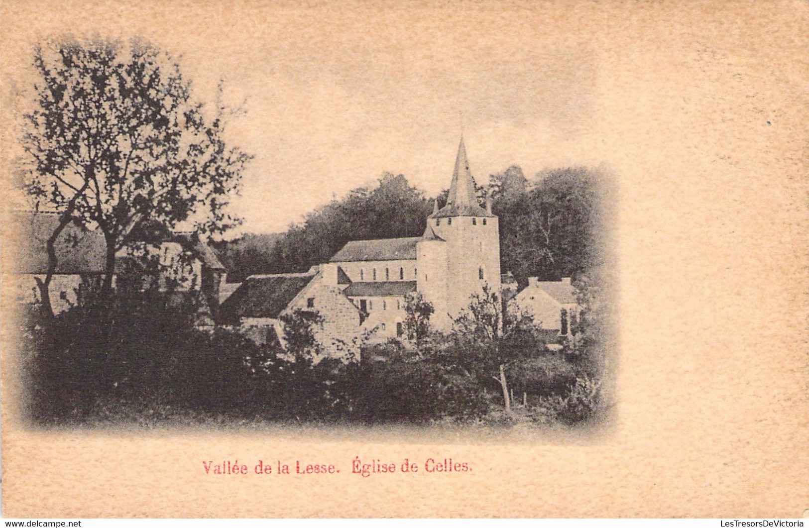 CPA Vallée De La Lesse - Eglise De Celles - Dos Simple - Houyet