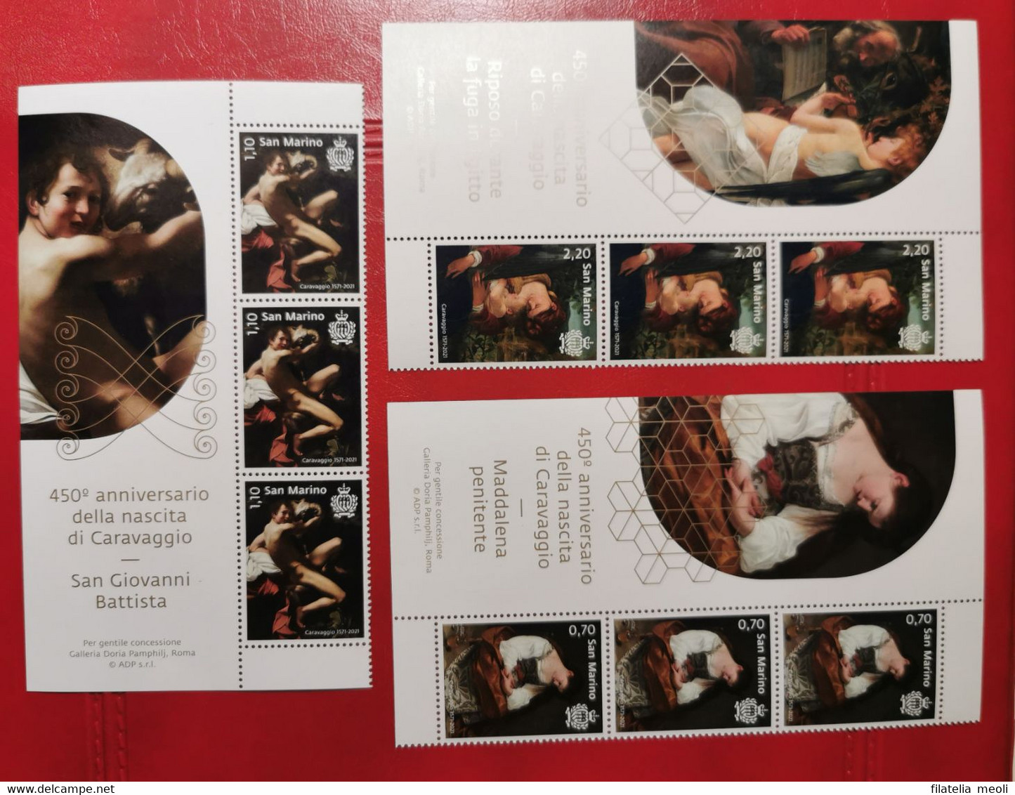 SAN MARINO 2021 CARAVAGGIO - Unused Stamps