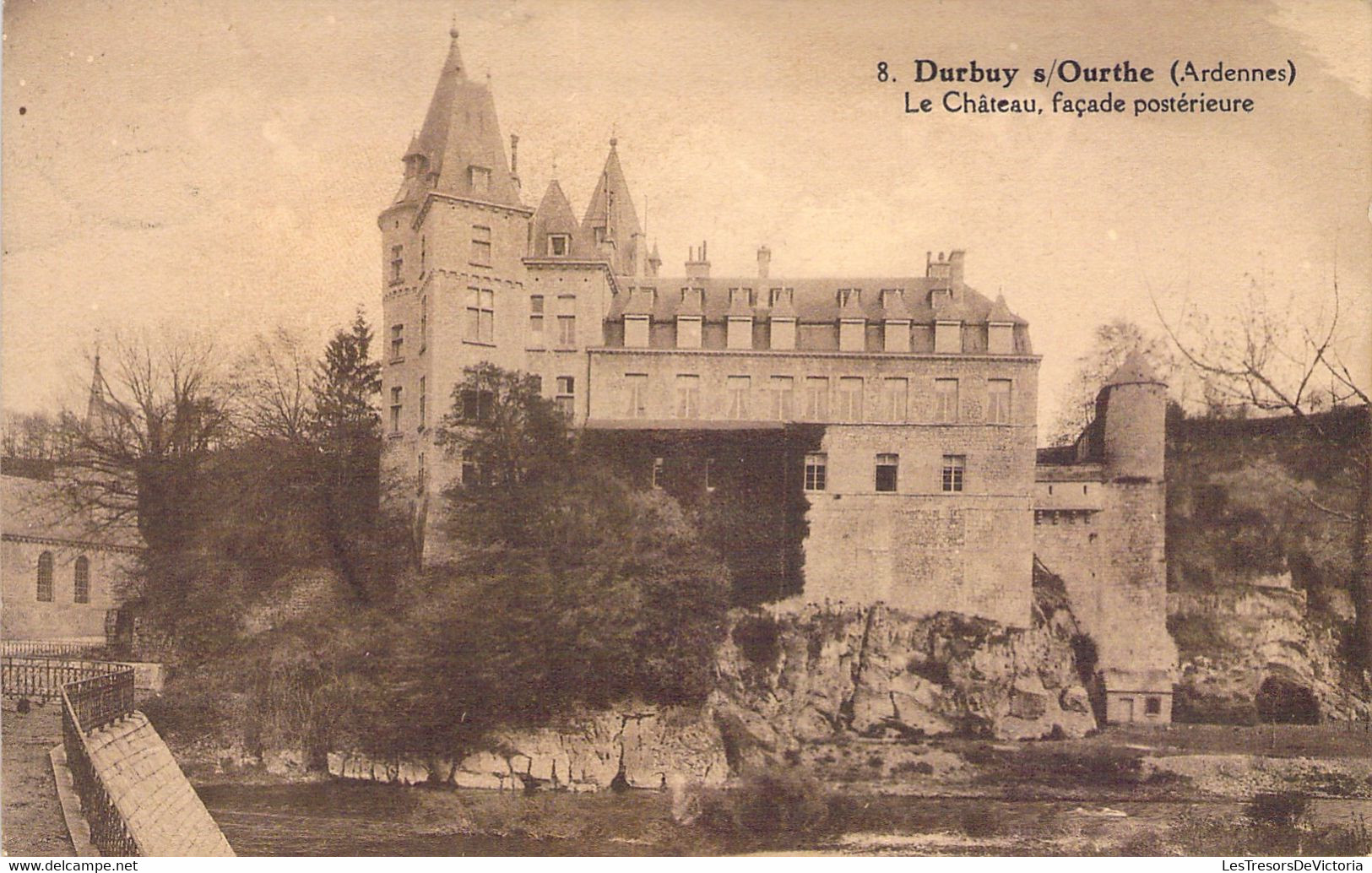 CPA Durbuy S/ Ourthe - Le Château Façade Postérieure - Durbuy