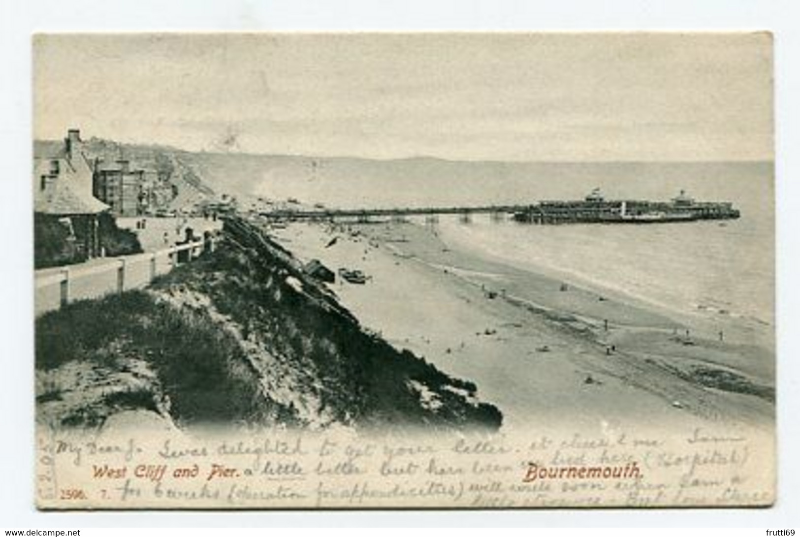 AK 055177 ENGLAND - Bournemouth - West Cliff And Pier - Bournemouth (avant 1972)