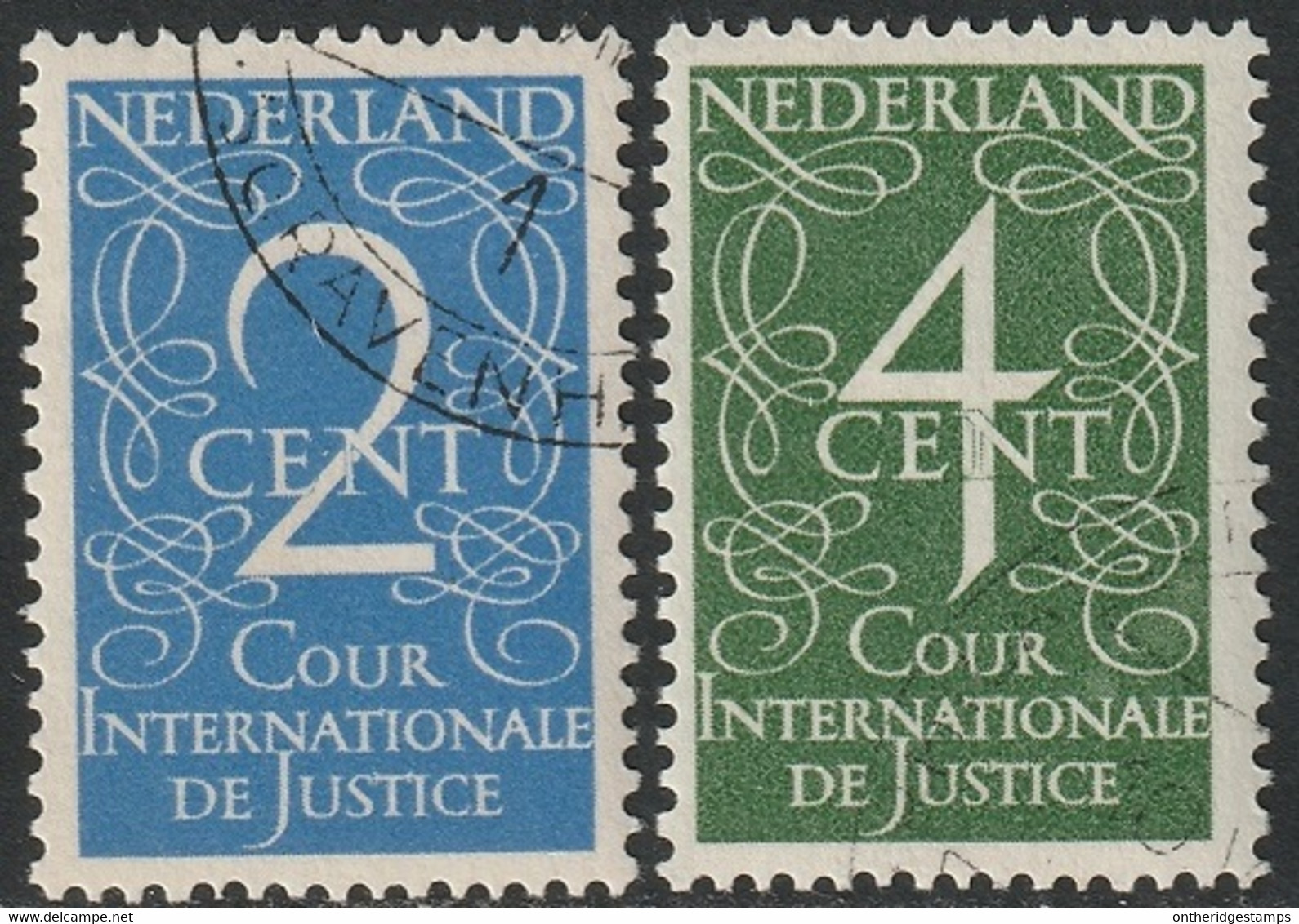 Netherlands 1950 Sc O25-6 NVPH D25-6 Official Set CTO - Servicios