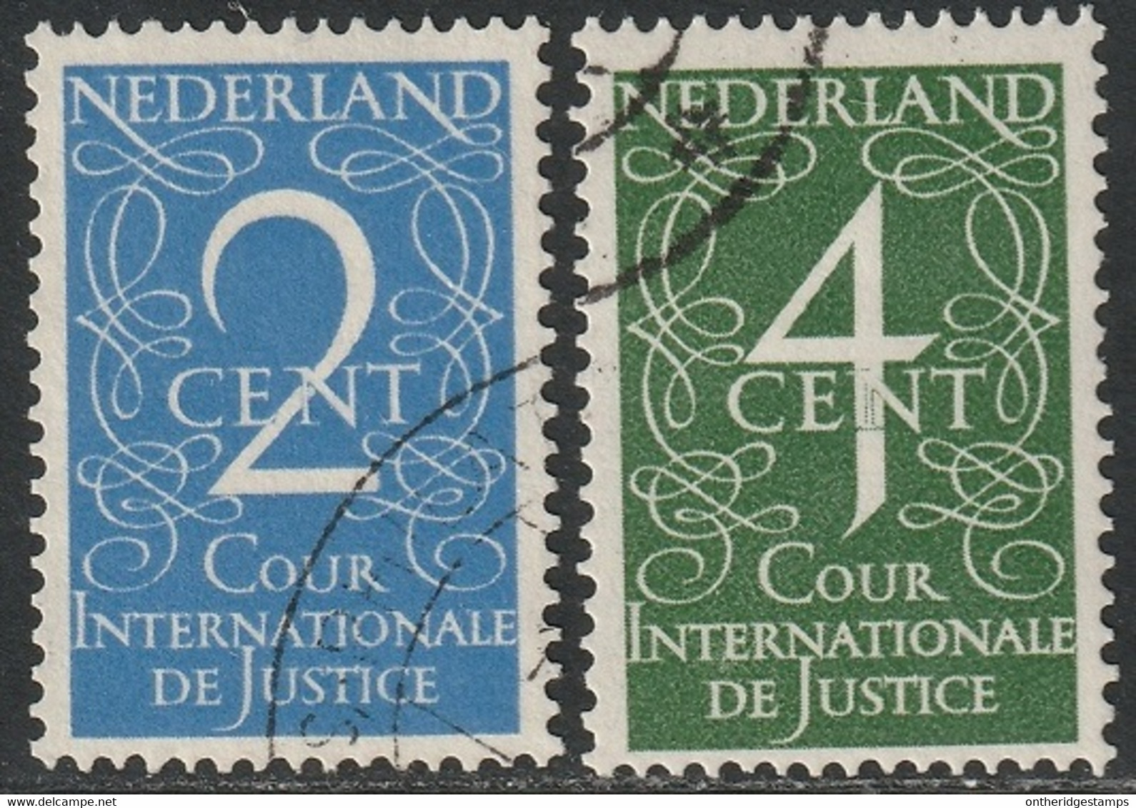 Netherlands 1950 Sc O25-6 NVPH D25-6 Official Set CTO - Dienstzegels