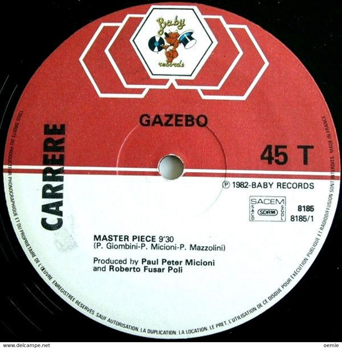 GAZEBO  °  MASTER  PIECE - 45 T - Maxi-Single