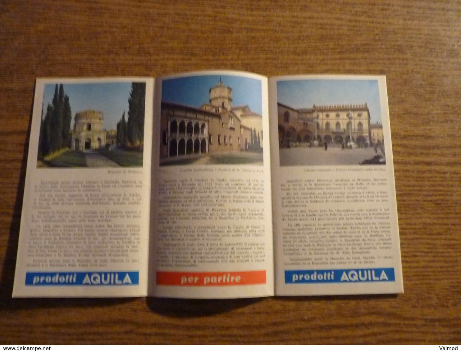 "Bienvenue à Ravenne" - Italie - Dépliant Touristique Ancien 4 Volets Doubles - Format Plié 9,5 X 17 Cm Environ. - Tourism Brochures