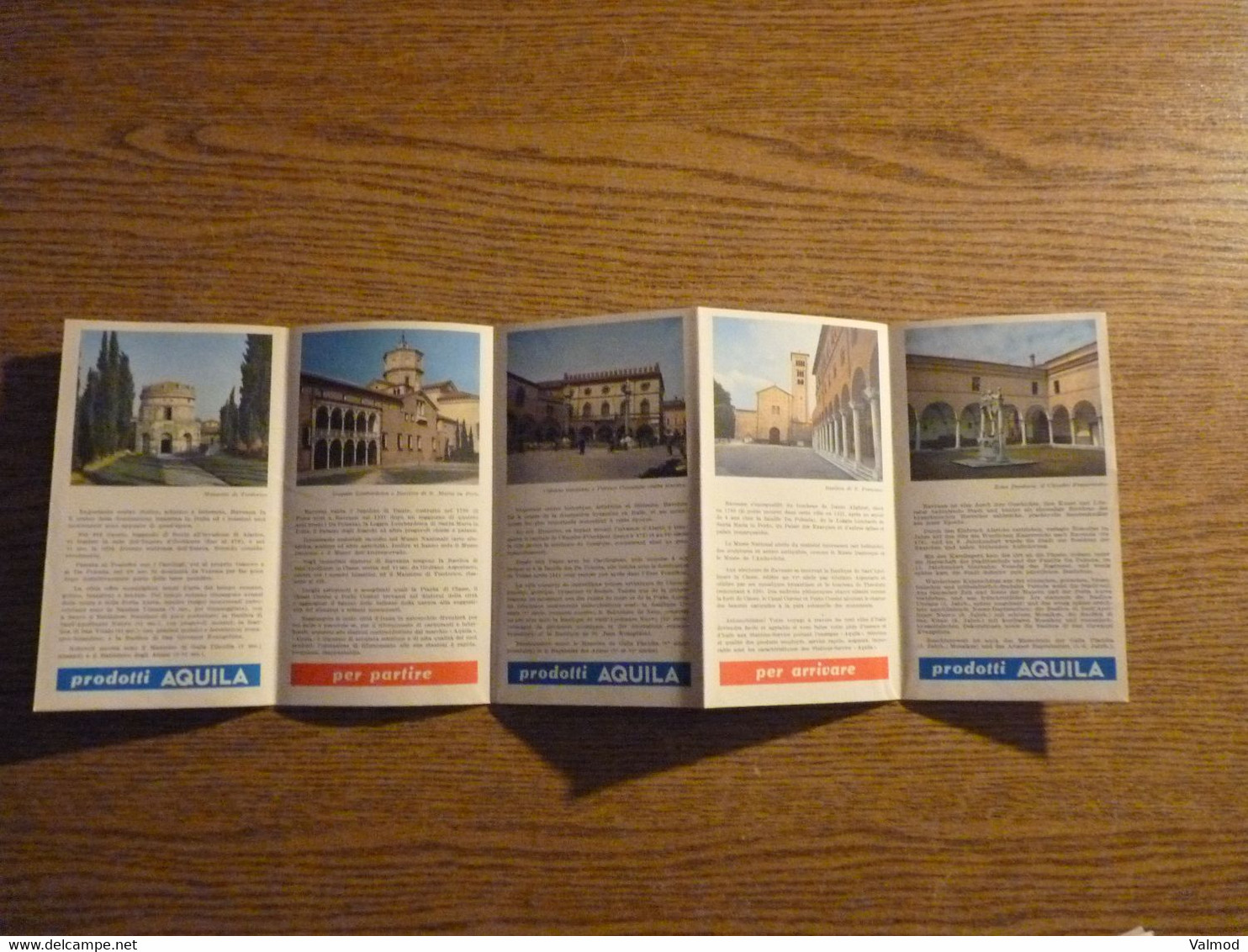 "Bienvenue à Ravenne" - Italie - Dépliant Touristique Ancien 4 Volets Doubles - Format Plié 9,5 X 17 Cm Environ. - Tourism Brochures