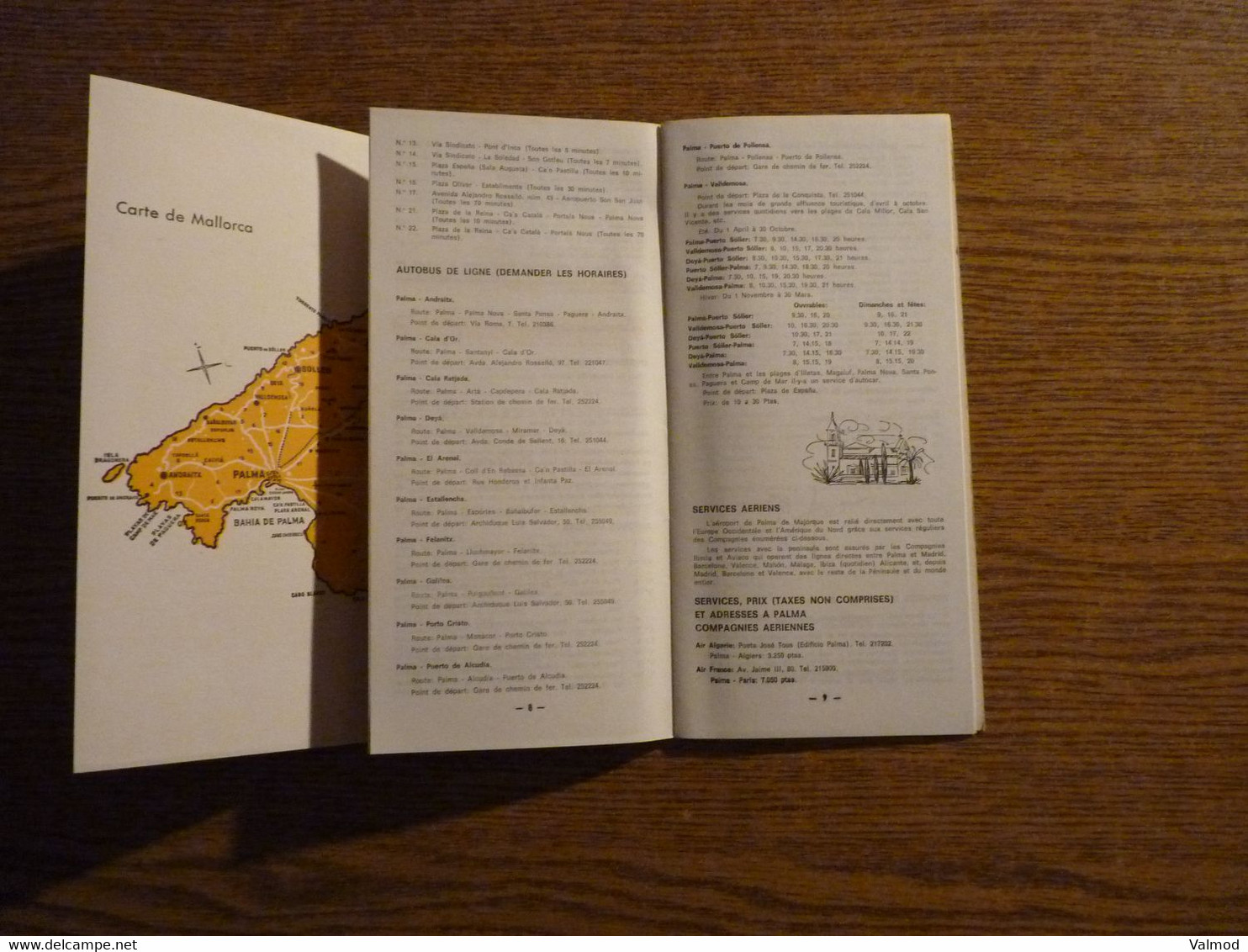 Mallorca - Espagne - Livret/Dépliant Touristique ancien 24 Pages + Dépliant 3 Volets - Format plié 11,5 x 24 cm environ.