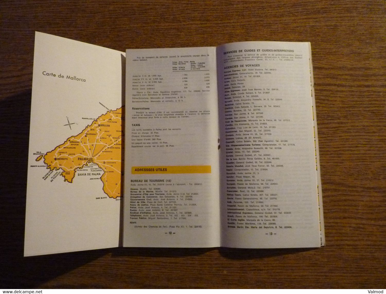 Mallorca - Espagne - Livret/Dépliant Touristique ancien 24 Pages + Dépliant 3 Volets - Format plié 11,5 x 24 cm environ.