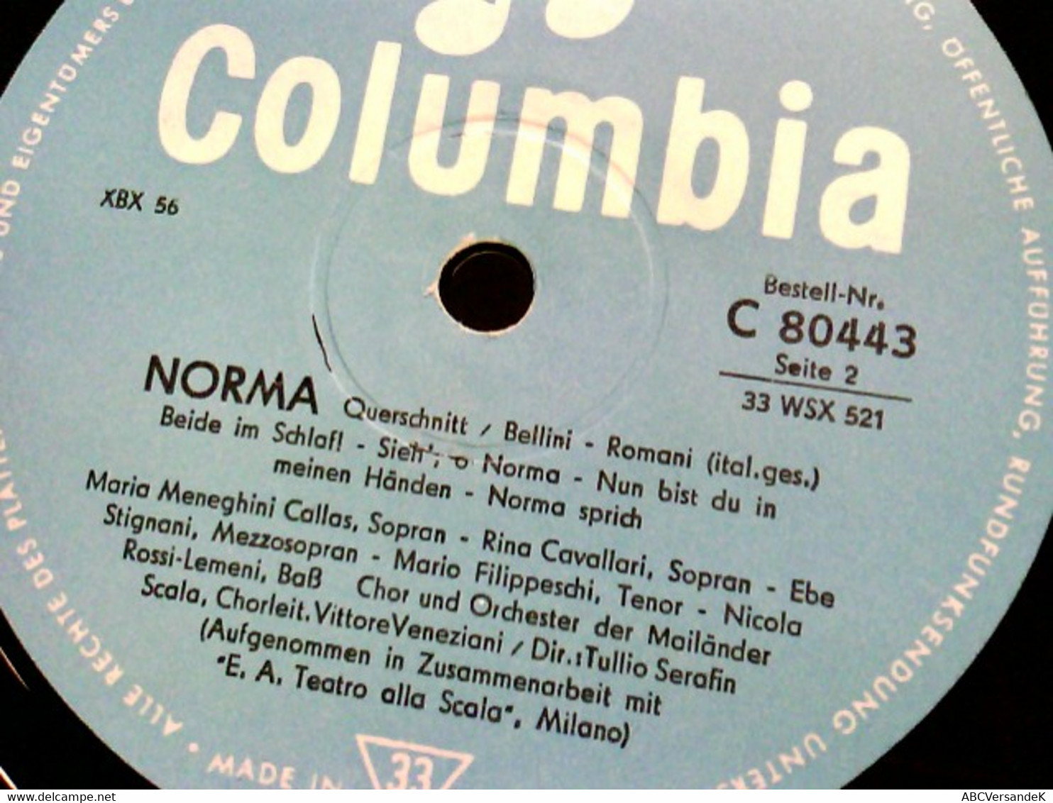 Maria Callas  Norma, Querschnitt - Sports