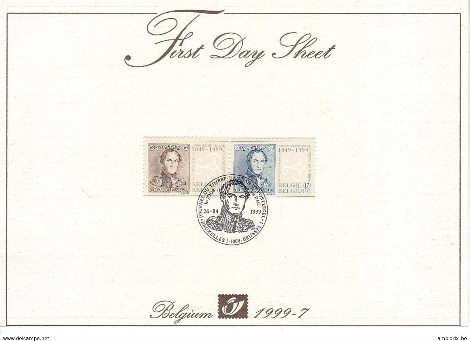 Carte Max FDS First Day Sheet 1999-7 - 1991-2000