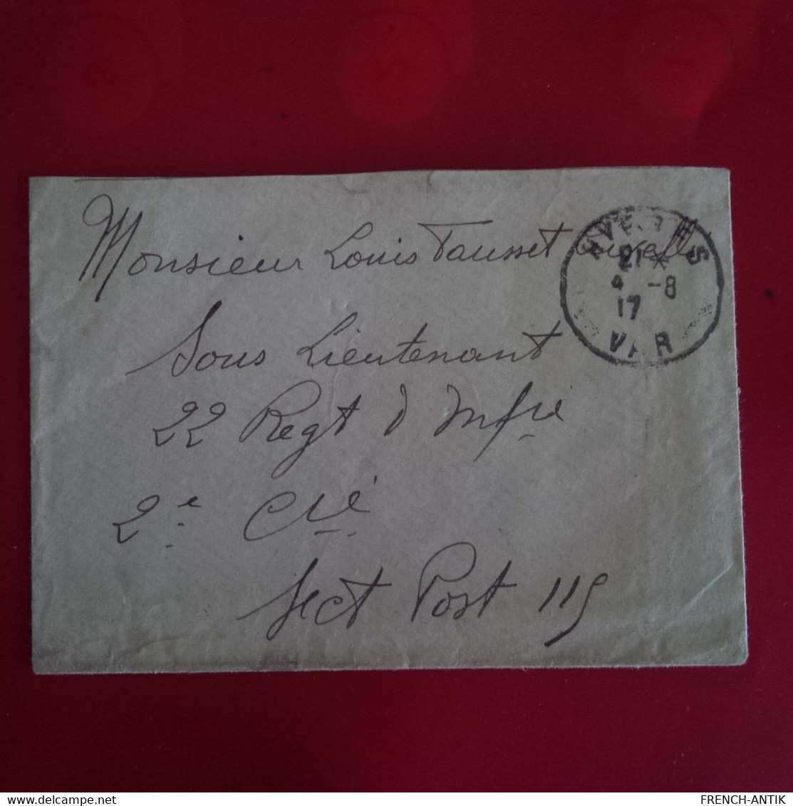 LETTRE HYERES CORRESPONDANCE MILITAIRE 1917 - Lettres & Documents