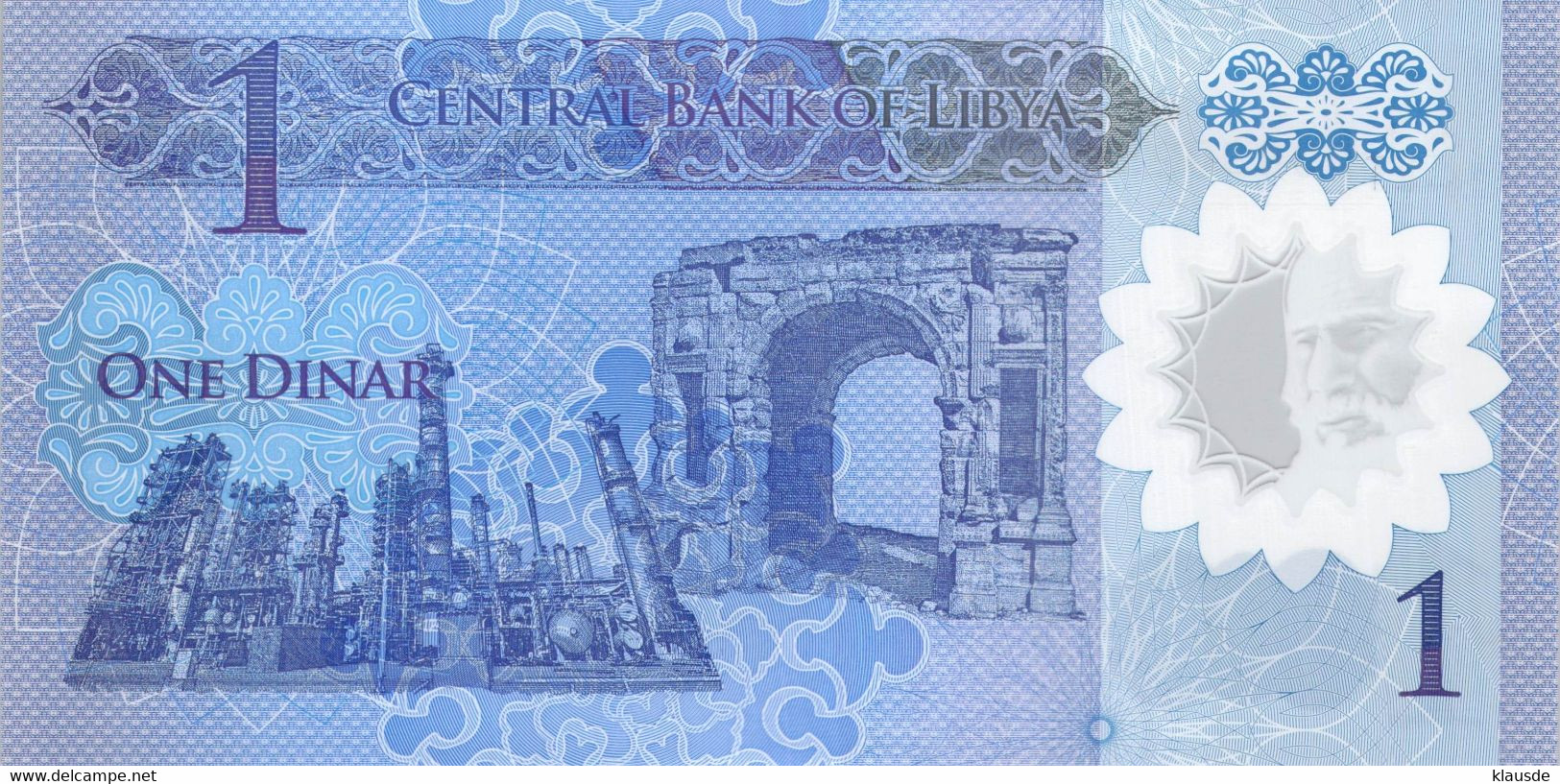 LIBYA 1 Dinar 2019 UNC - Libya