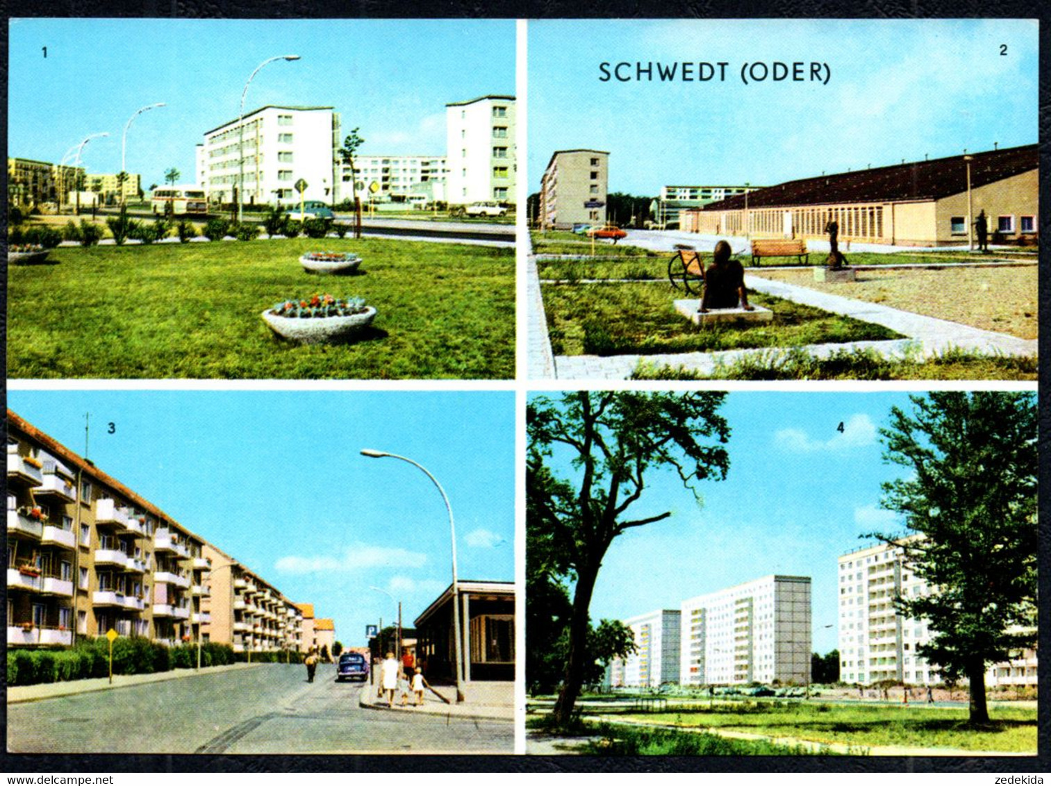 F7590 - TOP Schwedt Sporthalle - Verlag VEB Bild Und Heimat Reichebach - Schwedt