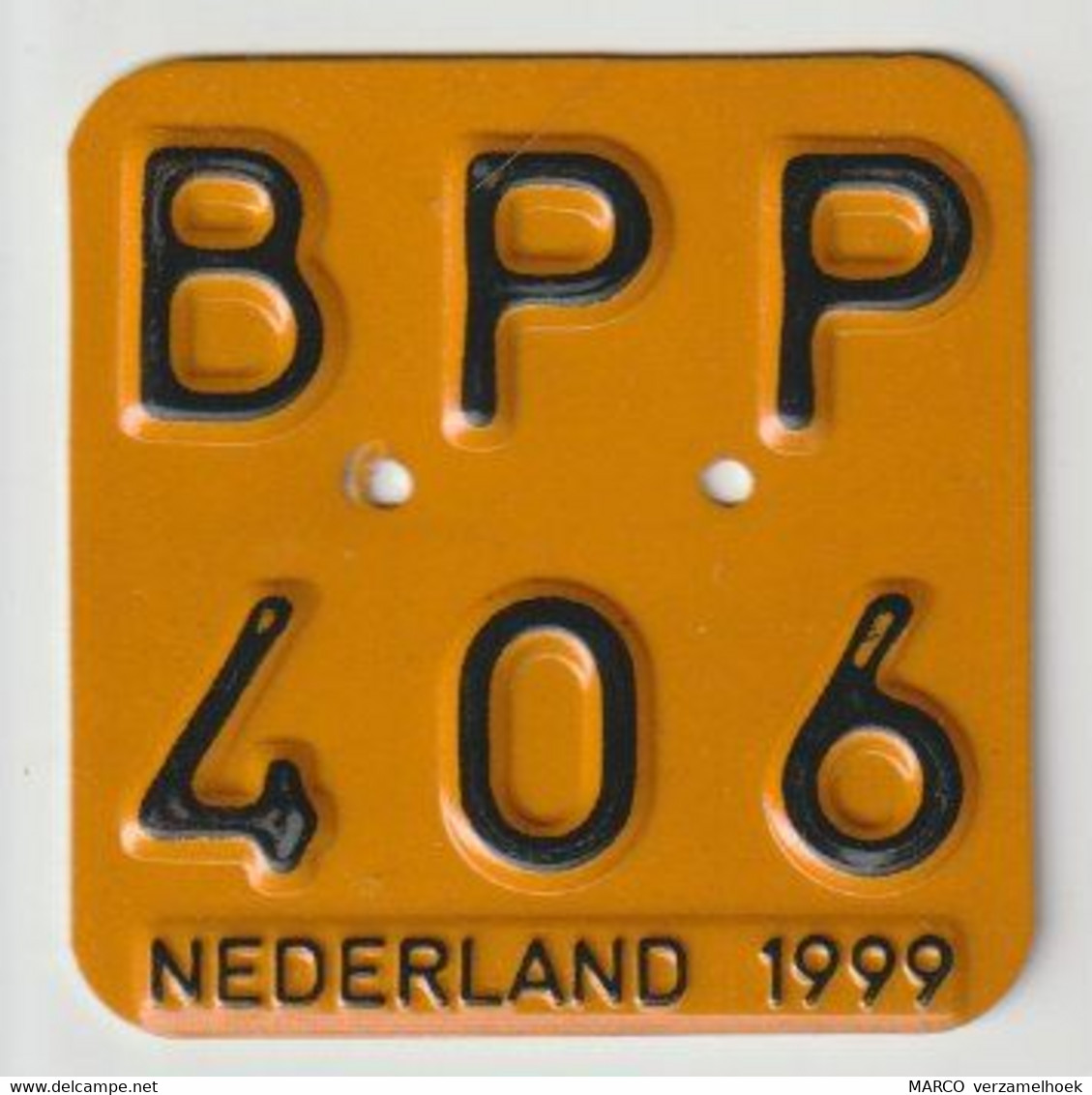 License Plate-nummerplaat-Nummernschild Moped-wheelchair Nederland-the Netherlands 1999 - Plaques D'immatriculation