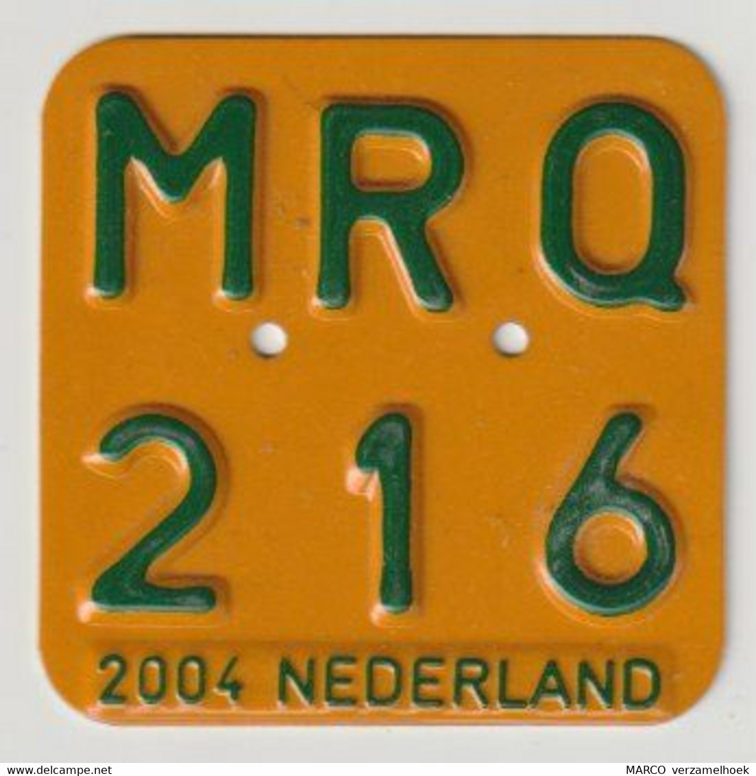 License Plate-nummerplaat-Nummernschild Moped-wheelchair Nederland-the Netherlands 2004 - Plaques D'immatriculation