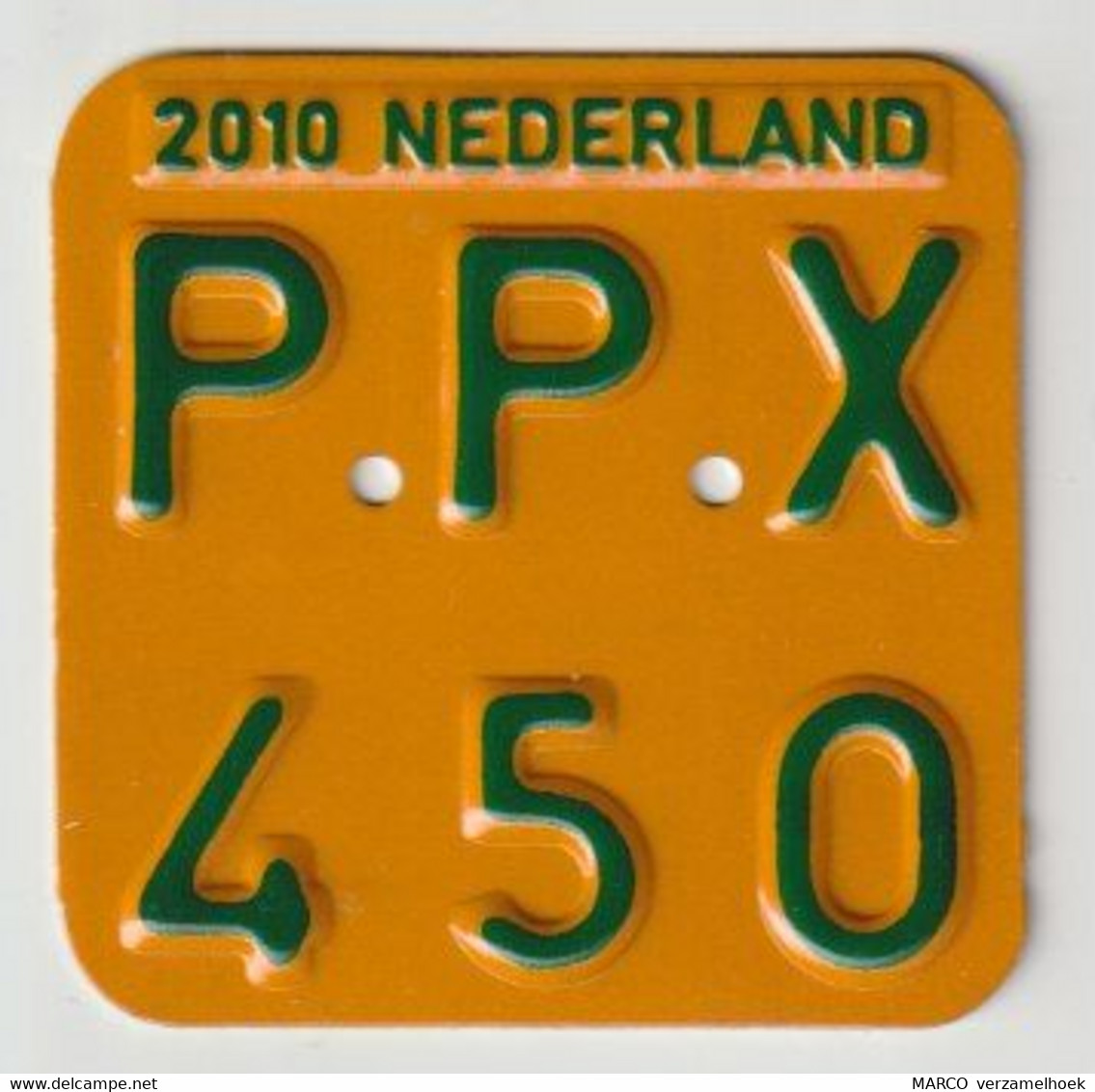 License Plate-nummerplaat-Nummernschild Moped-wheelchair Nederland-the Netherlands 2010 - Plaques D'immatriculation