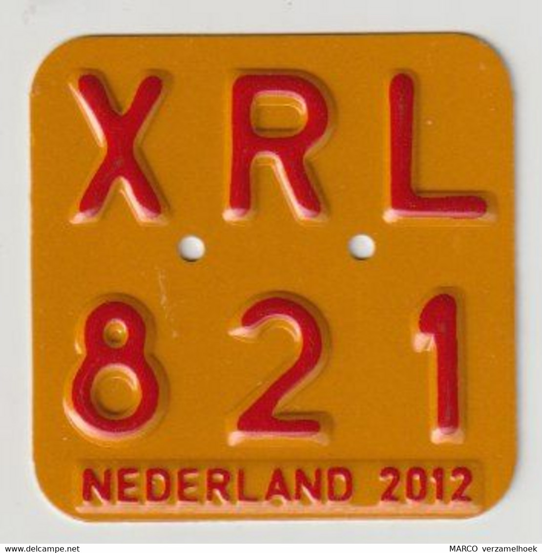 License Plate-nummerplaat-Nummernschild Moped-wheelchair Nederland-the Netherlands 2012 - Plaques D'immatriculation