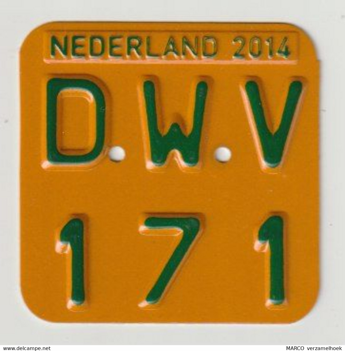 License Plate-nummerplaat-Nummernschild Moped-wheelchair Nederland-the Netherlands 2014 - Plaques D'immatriculation