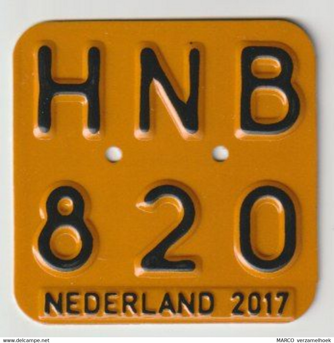 License Plate-nummerplaat-Nummernschild Moped-wheelchair Nederland-the Netherlands 2017 - Plaques D'immatriculation