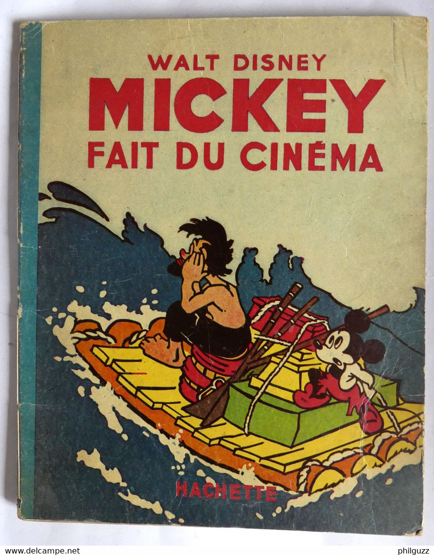 ALBUM BD MICKEY FAIT DU CINEMA - HACHETTE  - Ré-édition 1947 Nouvelle Couverture Enfantina (2) - Disney