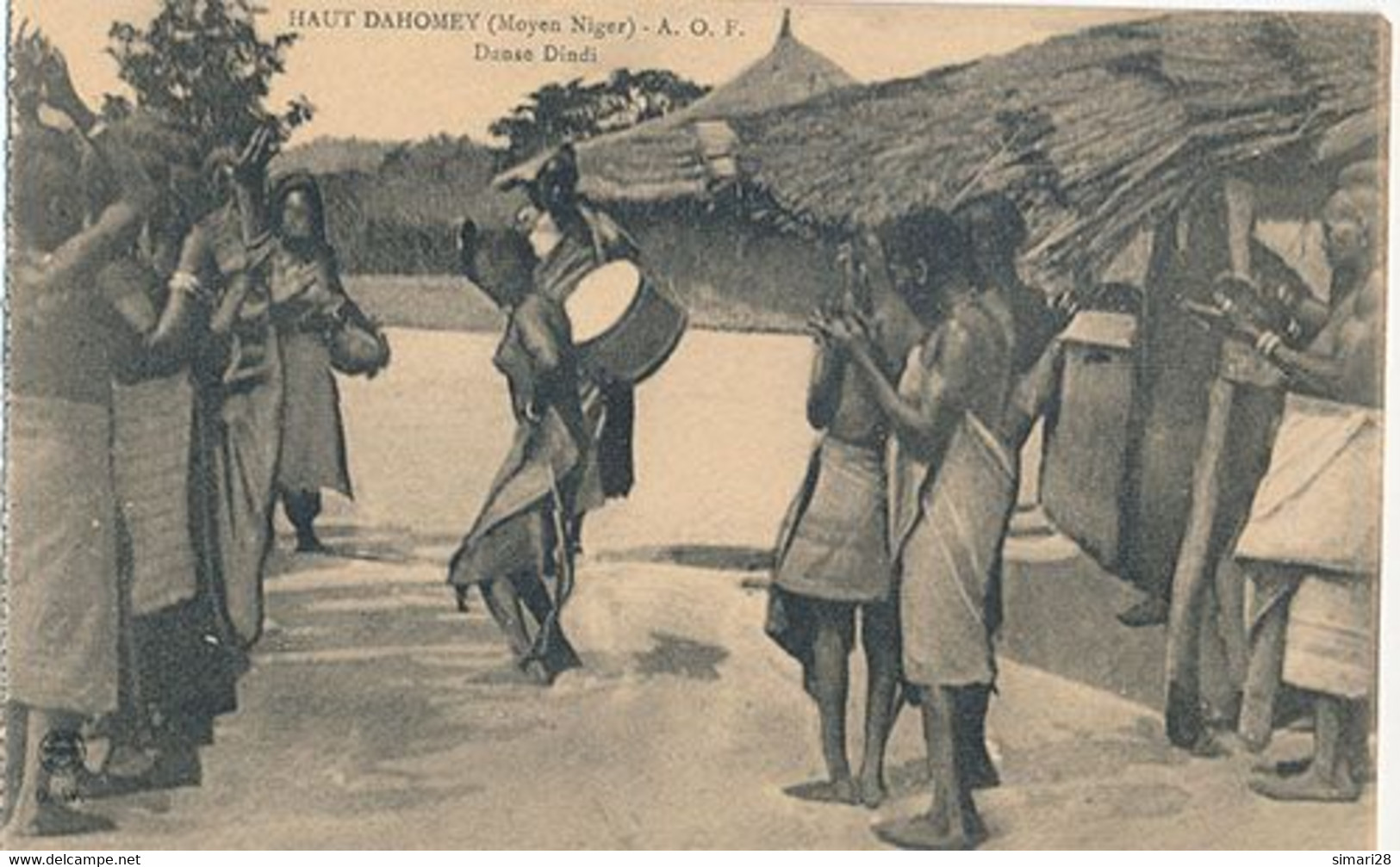 HAUT DAHOMEY A O F - DANSE DINDI (CP DE CARNET) - Dahomey