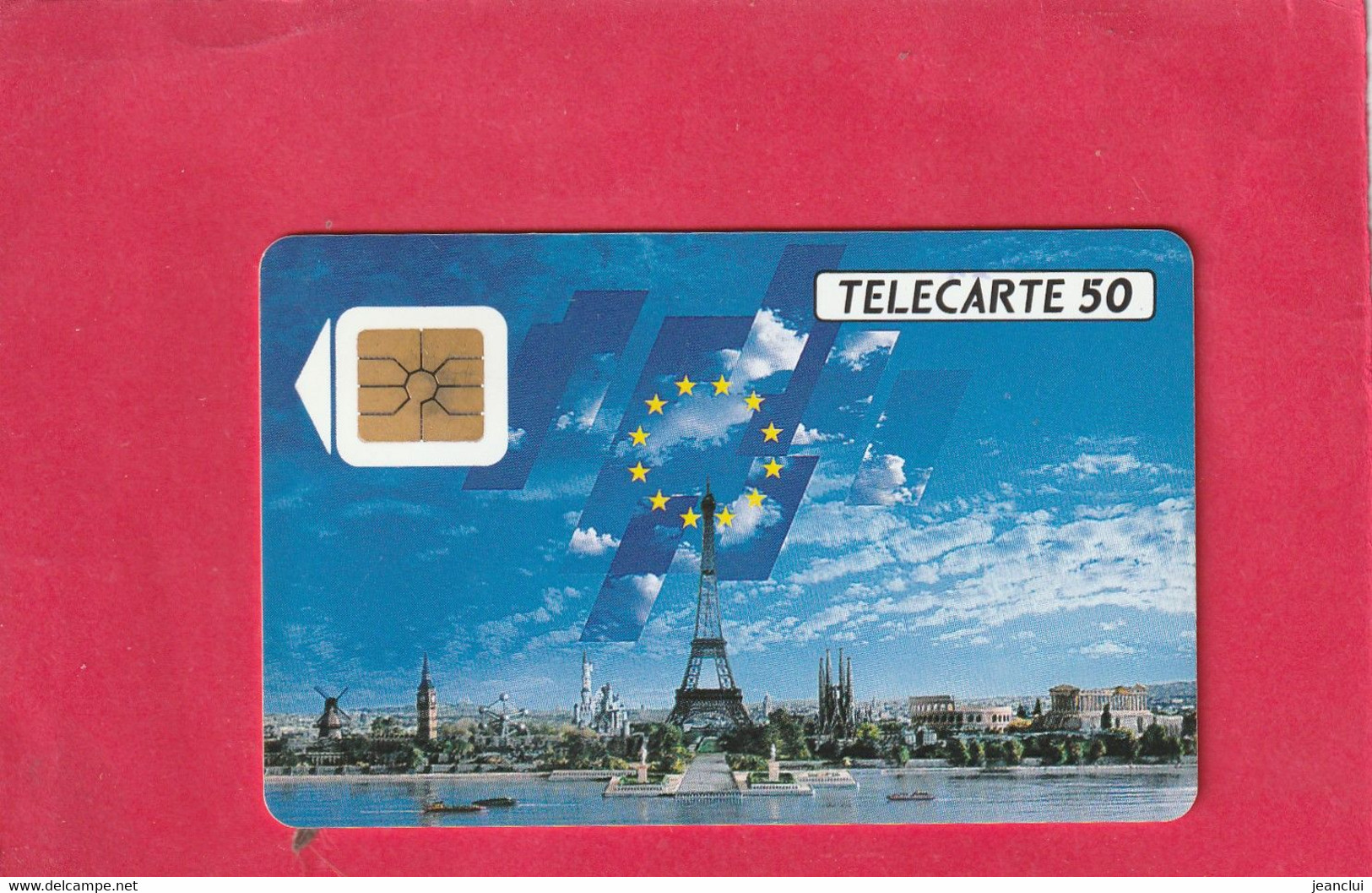 F 103 -  DIMENSION EUROPEENNE - 50 U - SCO2 - COTE  =  5 €  .  2 SCANES - 1989