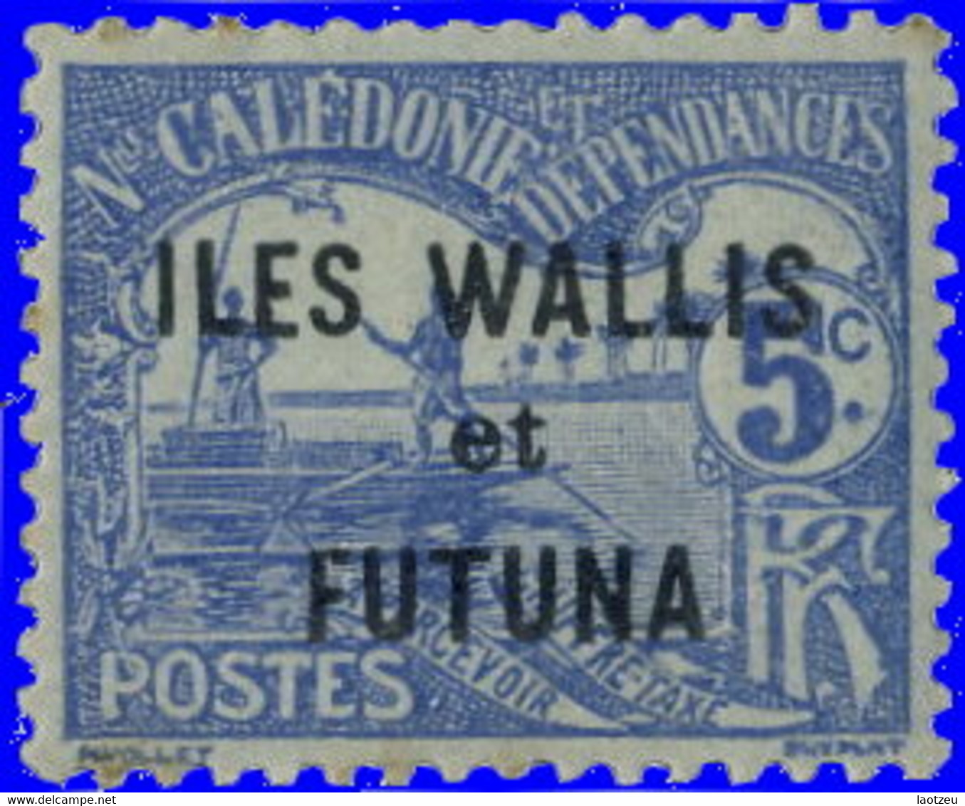 Wallis & Futuna Taxe 1920. ~ TY 1* - Taxe De Nvlle Calédonie Surchargé - Segnatasse