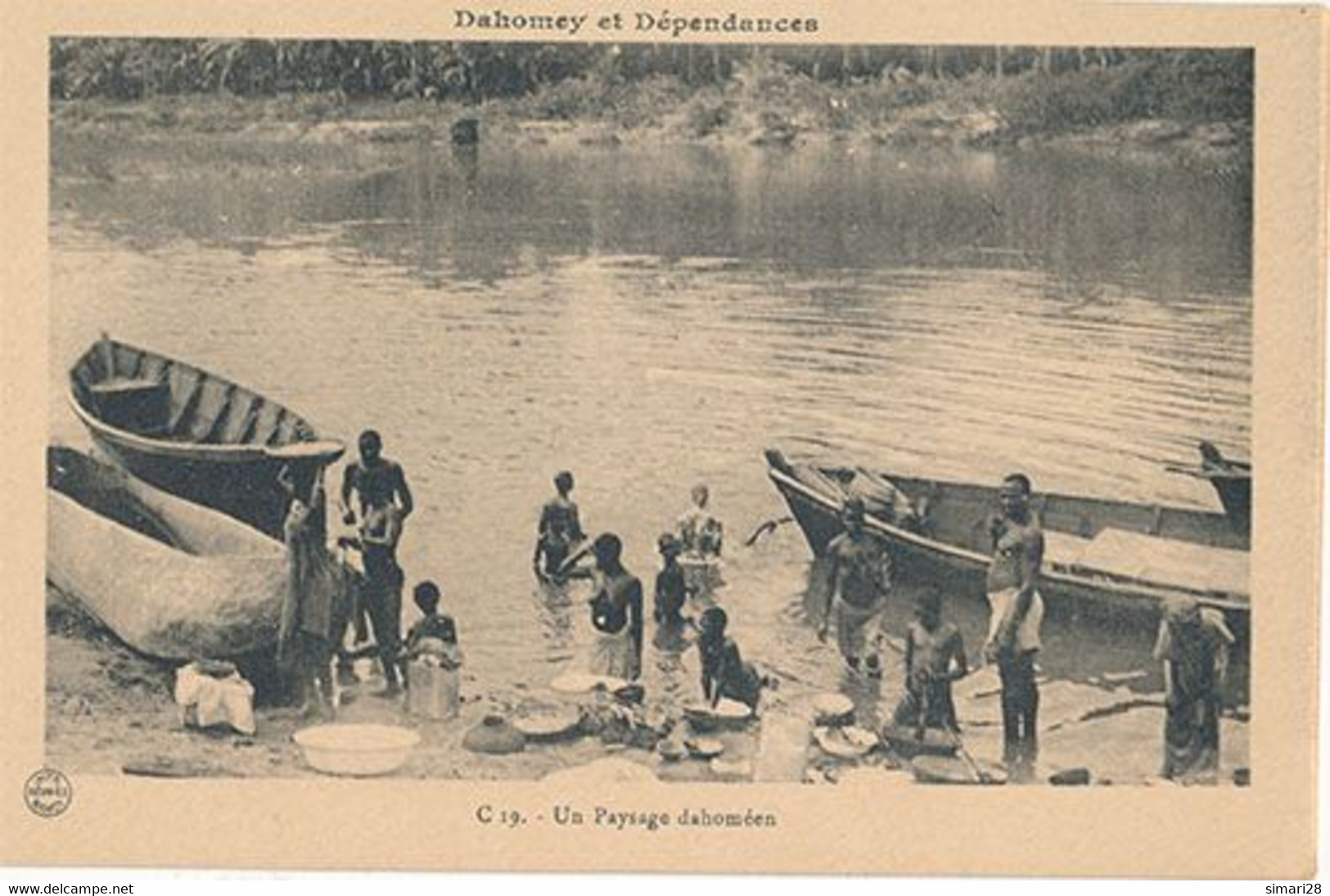 DAHOMEY ET DEPENDANCES - N° 19 - UN PAYSAGE DAHOUMEEN (CP DE CARNET) - Dahomey