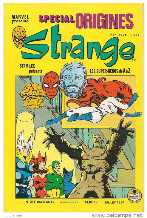 Strange Spécial Origines N° 247 Bis - Editions Sémic France à Lyon - Dépôt Légal : Juillet 1990 - TBE - Strange