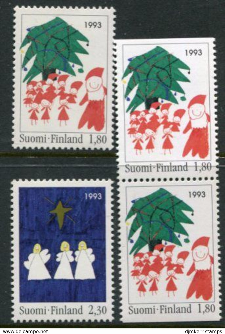 FINLAND 1993 Christmas MNH / **.  Michel  1233-34 + 1233 Do-Du - Unused Stamps