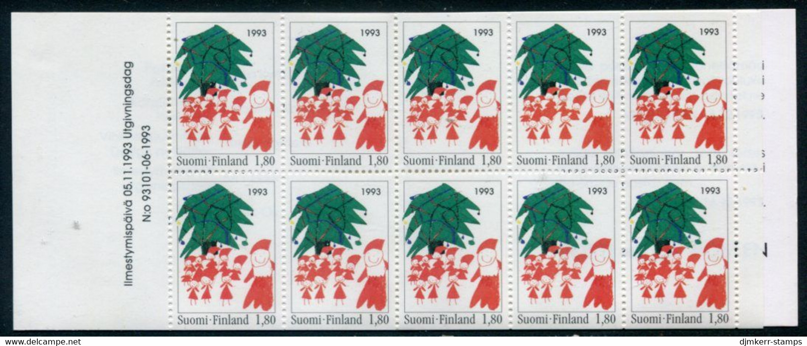 FINLAND 1993 Christmas Booklet MNH / **.  Michel  1233 Do-Du - Ungebraucht