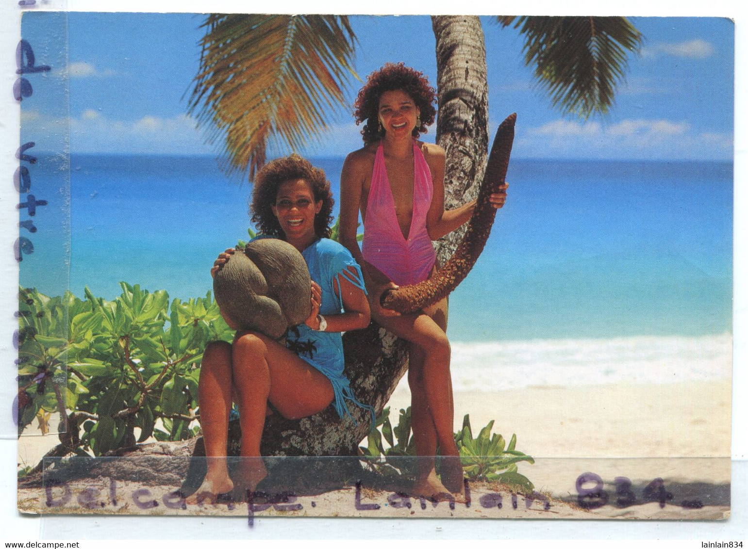 - Seychelles - Fille Des Iles Aves Coco De Mer, Island Girls, Grand Format, Coins Ok, TTBE, Scans, . - Seychelles
