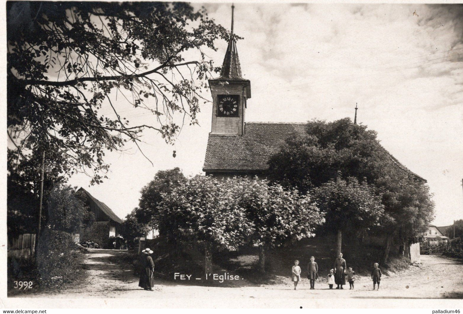 VAUD FEY L'EGLISE - Perrochet-Matile Lausanne  No 3992 - Voyagé Affranchissement Militaire IV/6 - Fey