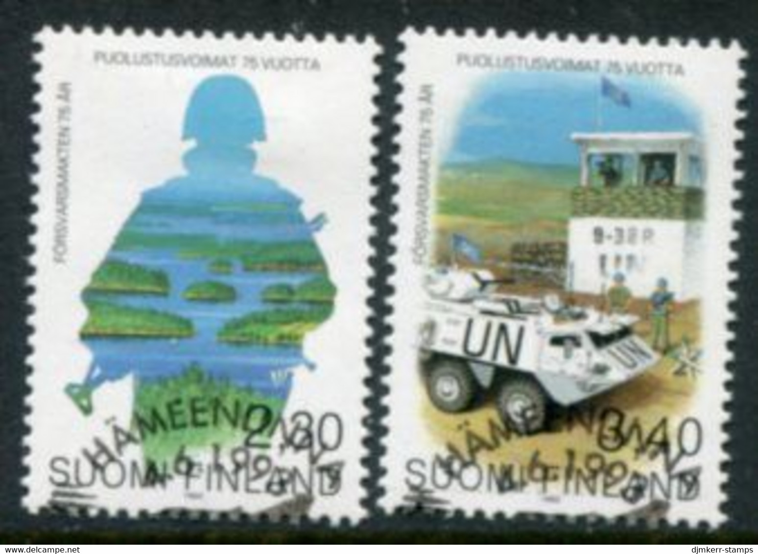 FINLAND 1993 Armed Forces Anniversary Used.  Michel  1215-16 - Used Stamps