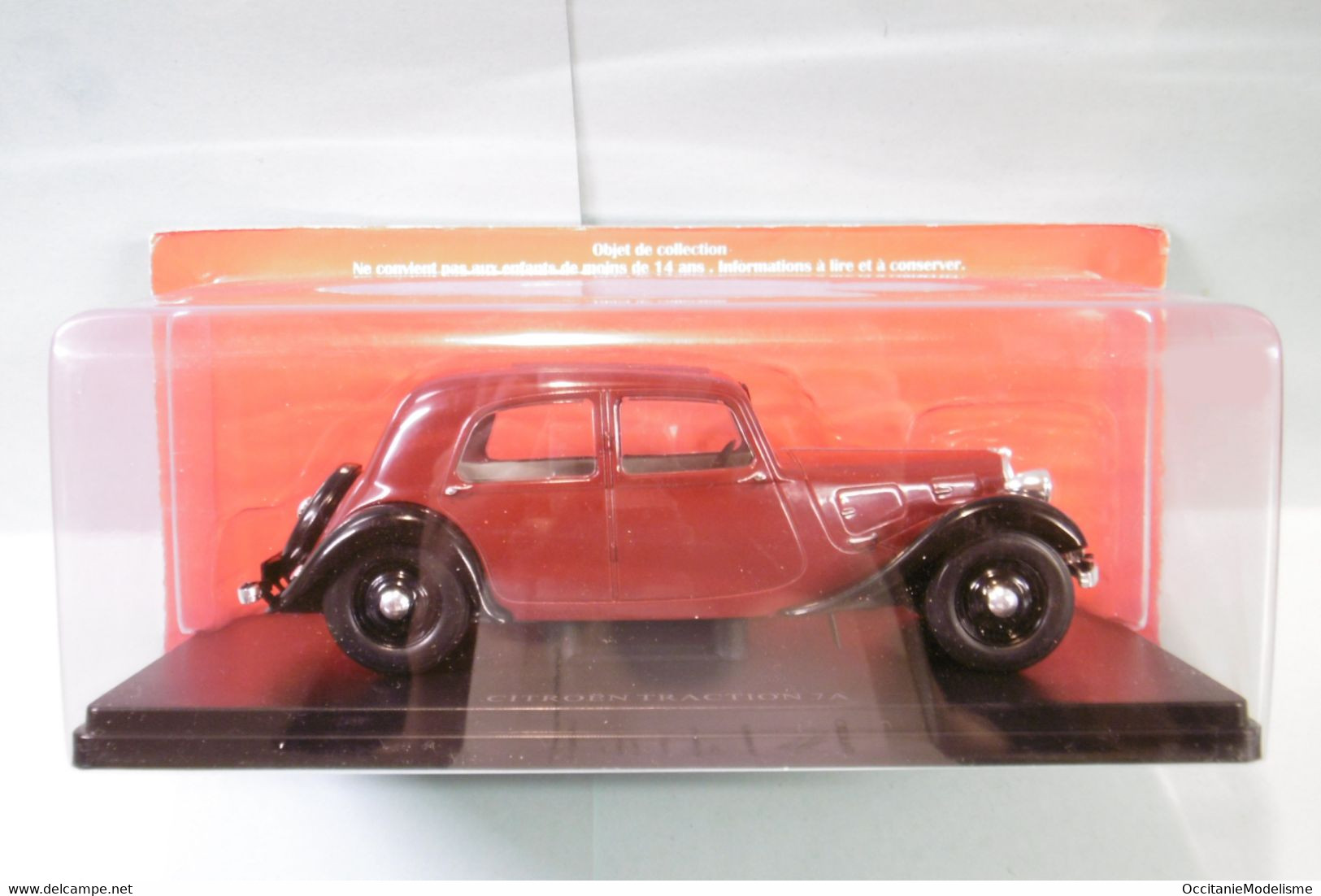 Hachette / Ixo - CITROEN TRACTION 7A Bordeaux Neuf NBO 1/24 - Autres & Non Classés