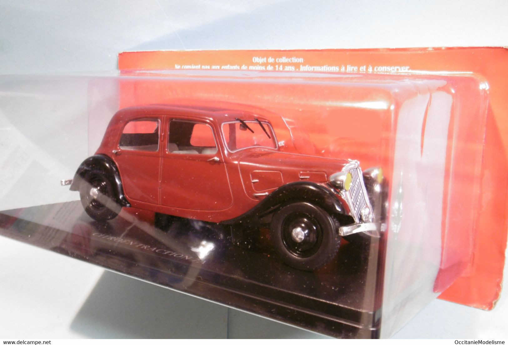 Hachette / Ixo - CITROEN TRACTION 7A Bordeaux Neuf NBO 1/24 - Autres & Non Classés