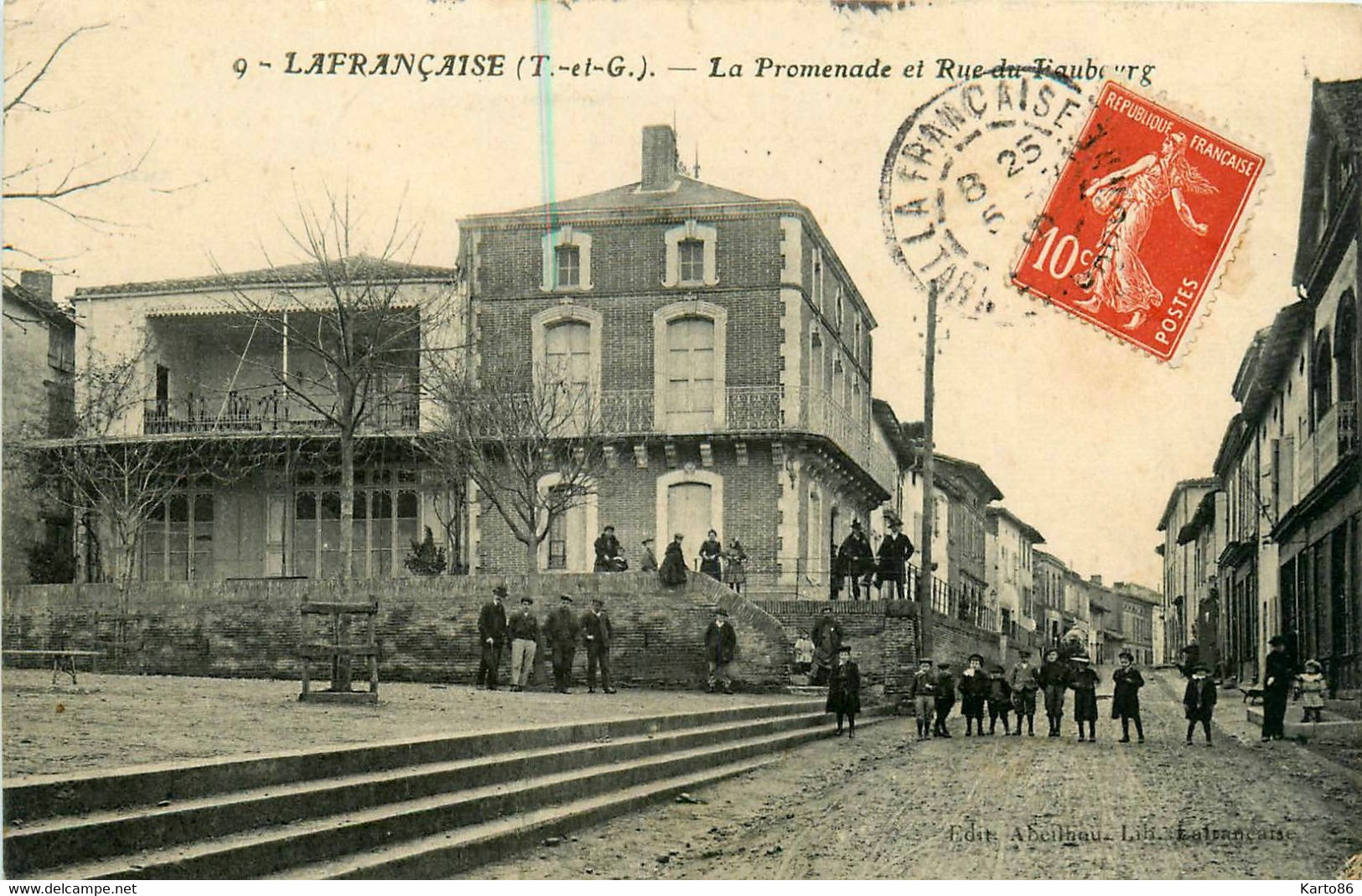 Lafrançaise * La Promenade Et Rue Du Faubourg * Villageois - Lafrancaise