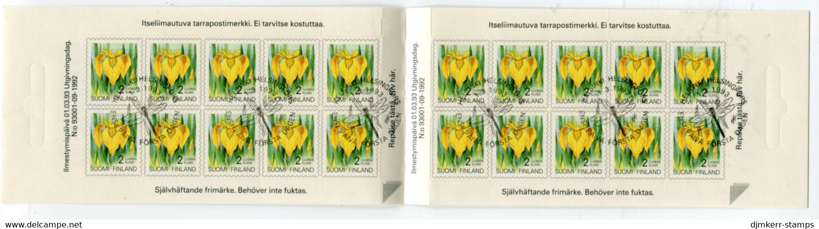 FINLAND 1993 Definitive: Plants Booklet Used.  Michel  1199 - Usados