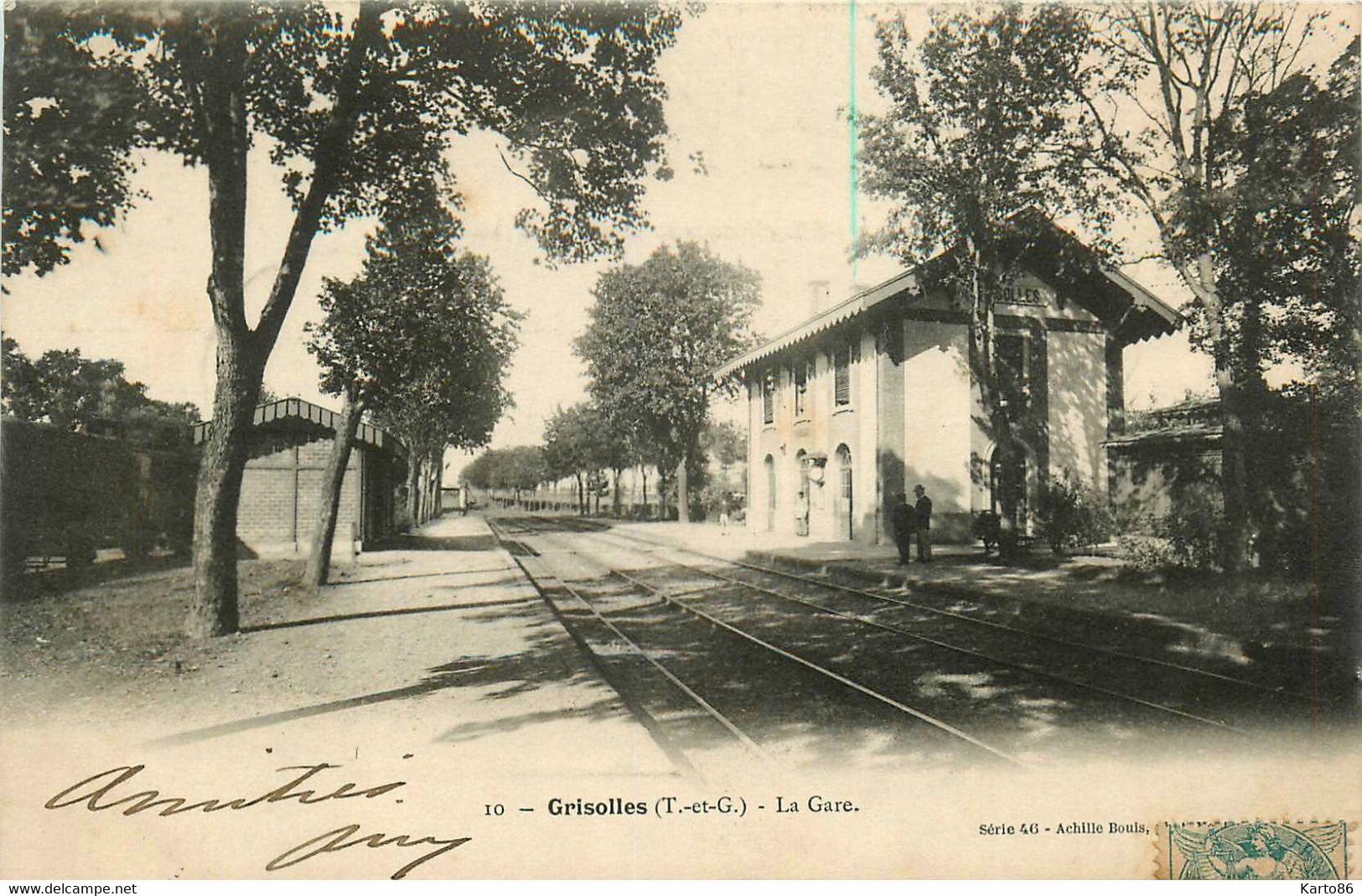 Grisolles * Intérieur De La Gare Du Village * Ligne Chemin De Fer - Grisolles