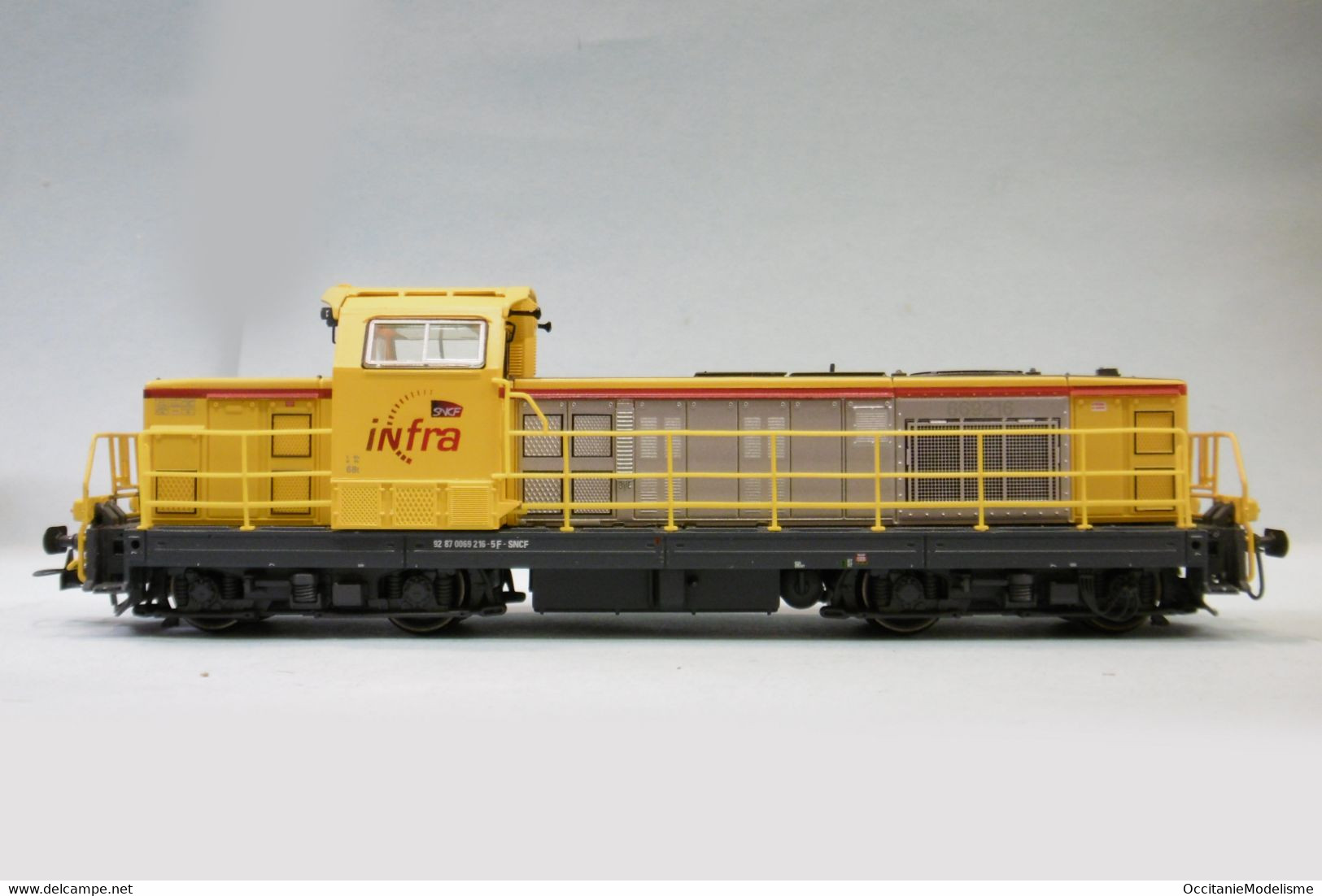 Jouef - Locomotive DIESEL BB 669126 69000 SNCF INFRA Jaunes ép. VI DCC Sound Réf. HJ2393S Neuf HO 1/87 - Locomotives