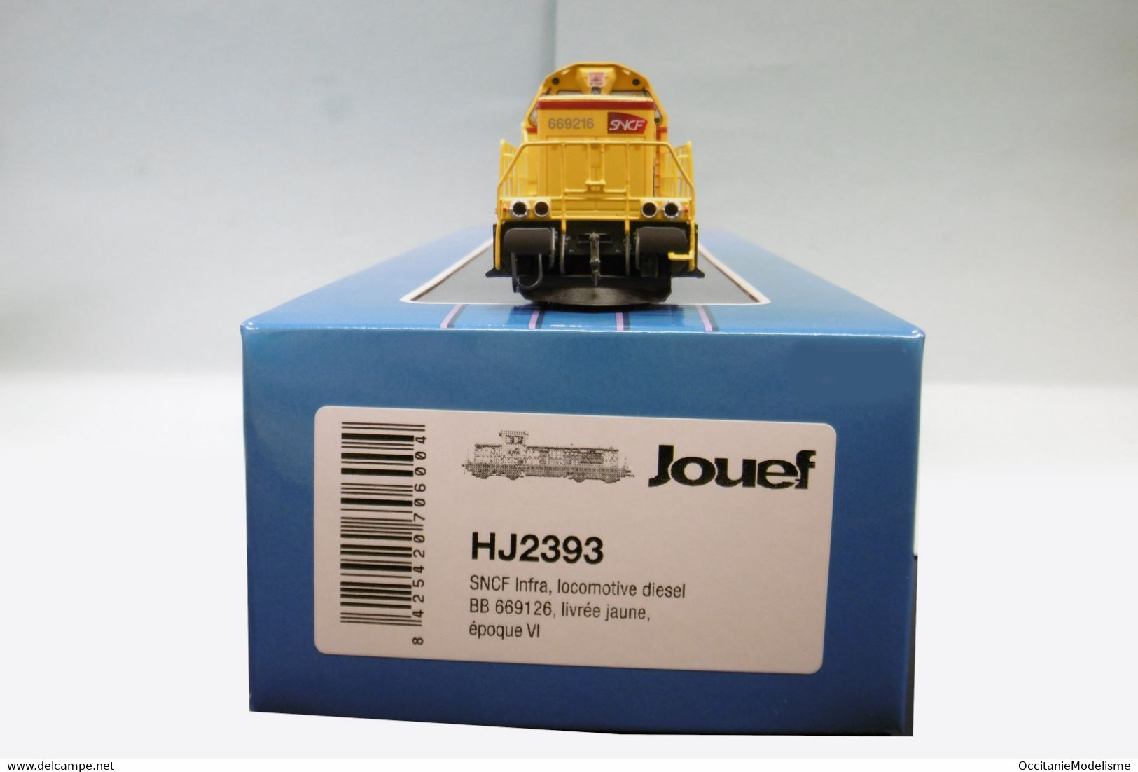 Jouef - Locomotive DIESEL BB 669126 69000 SNCF INFRA Jaunes ép. VI DCC Sound Réf. HJ2393S Neuf HO 1/87 - Locomotives