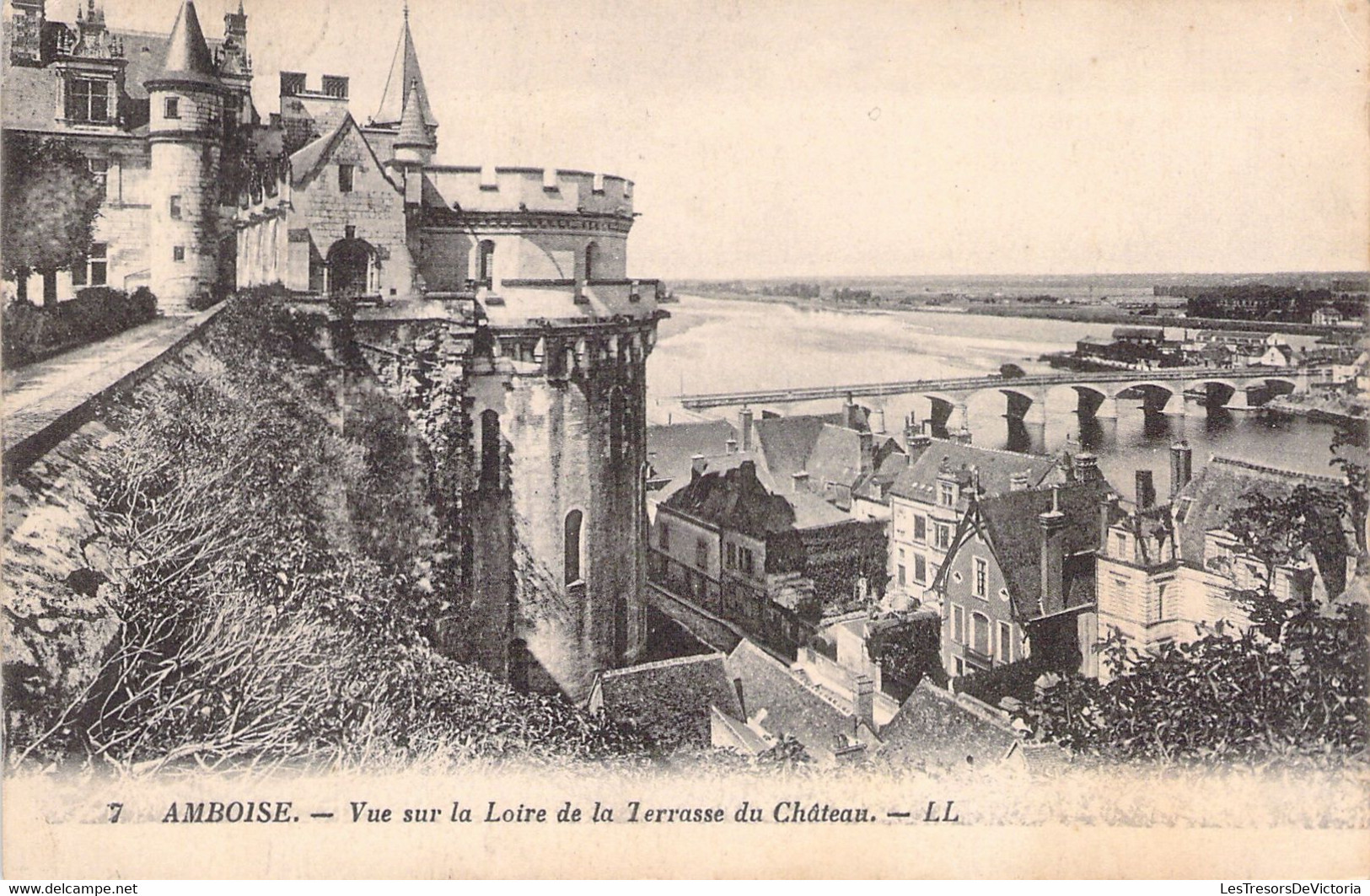 CPA Amboise - Vue Sur La Loire De La Terrasse Du Chateau - Yvert N°143 Sur Carte Postale - Amboise