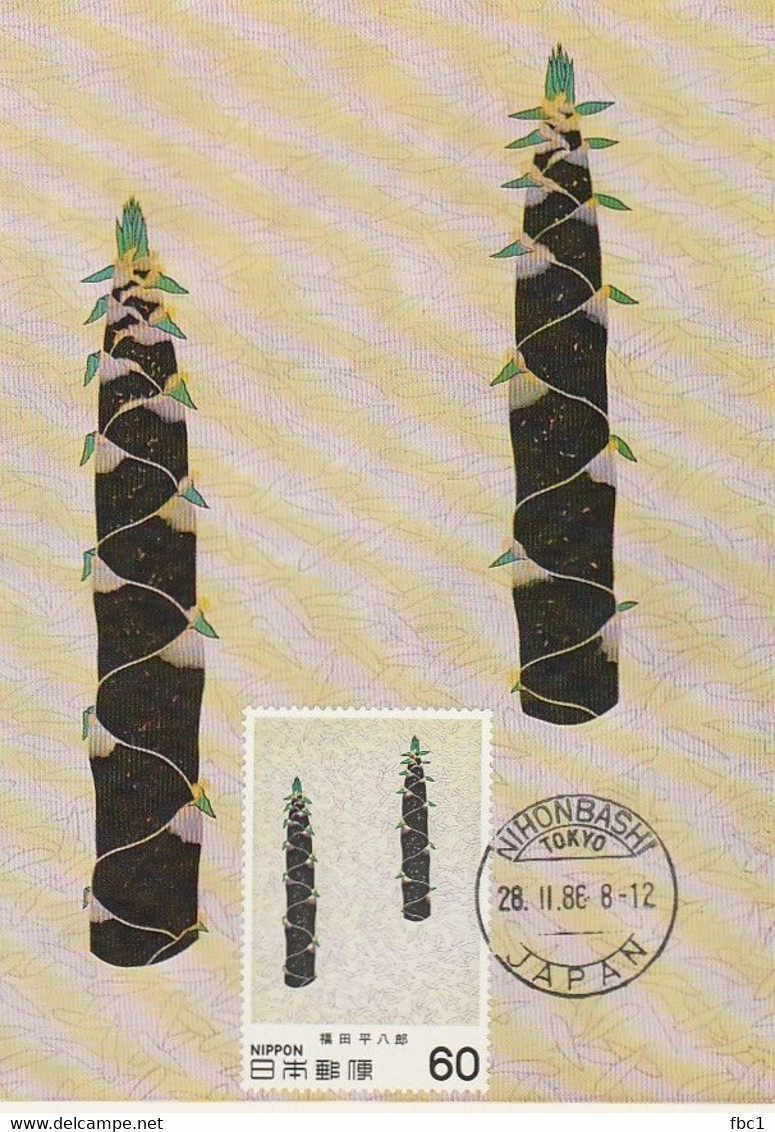 Japon - Japan - Carte Maximum - 1986 - Heinachiro Fukudo - Tarjetas – Máxima