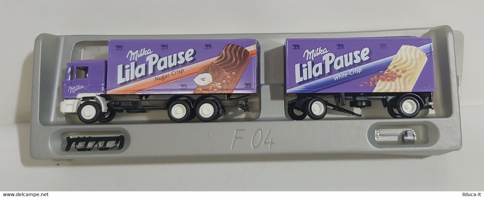 I105819 Albedo 1/87 - MAN Camion Truck Cioccolato Milka - Camions, Bus Et Construction