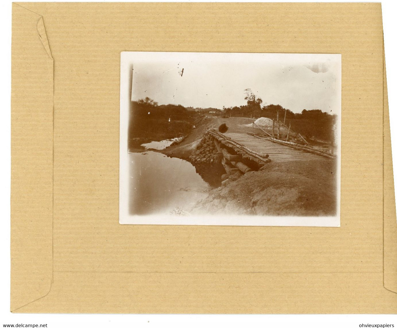 Photo Originale  /   CONGO BELGE  BANZYVILLE  Construction D'un Pont 1930 - Luoghi