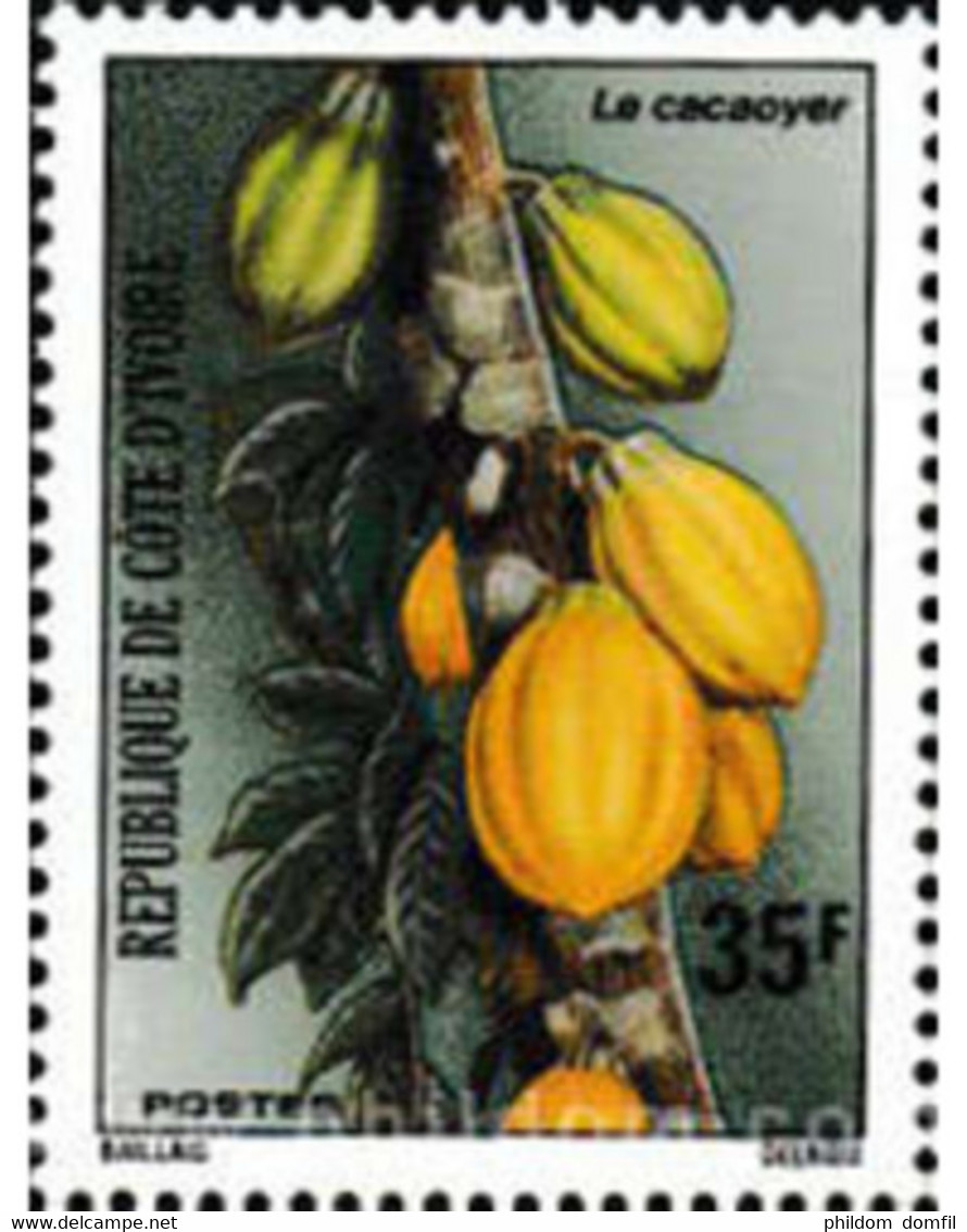 Ref. 604075 * MNH * - IVORY COAST. 1975. COCOA . CACAO - Ivoorkust (1960-...)