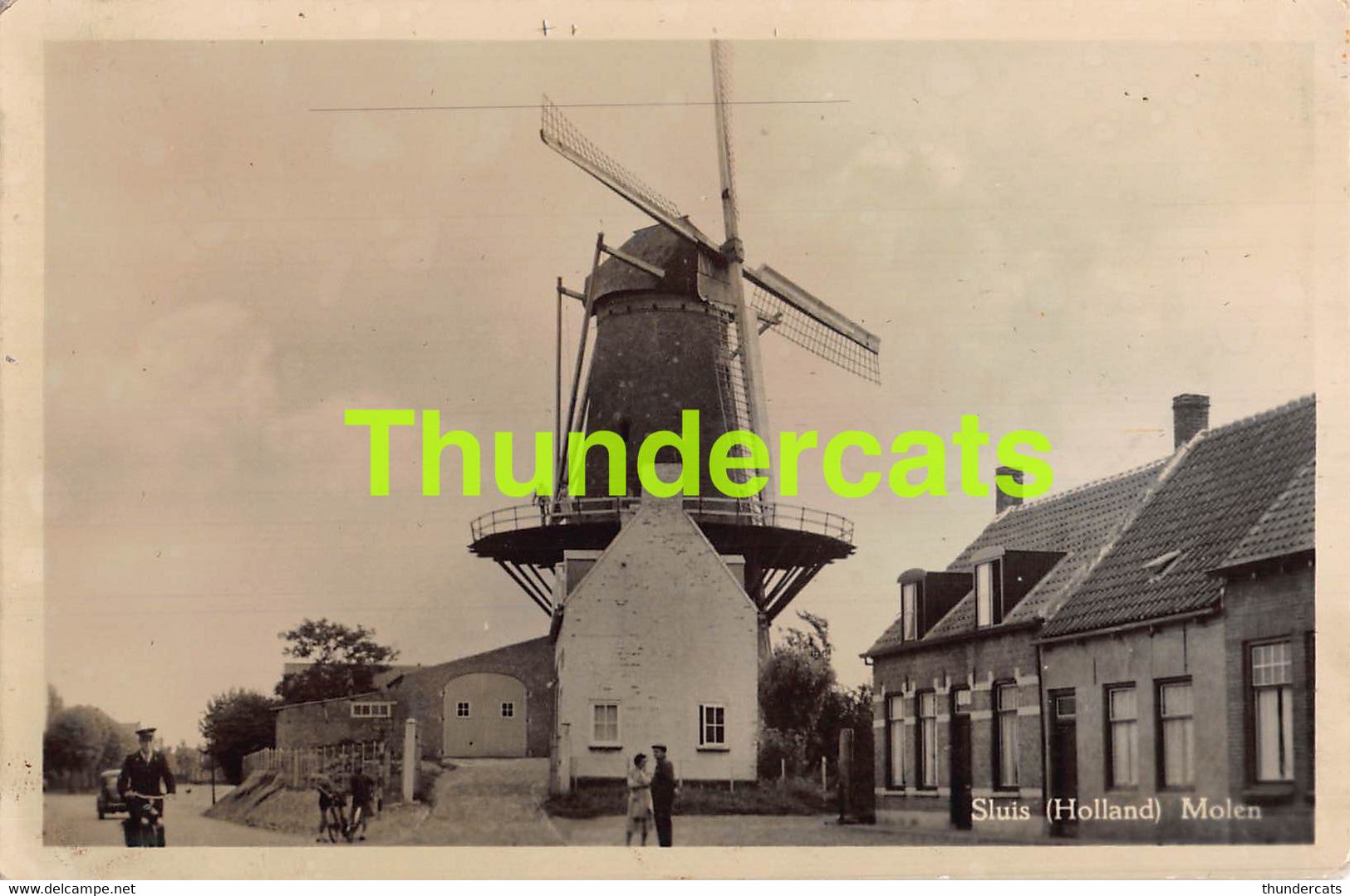 CPA FOTOKAART CARTE DE PHOTO SLUIS HOLLAND MOLEN MOULIN - Sluis