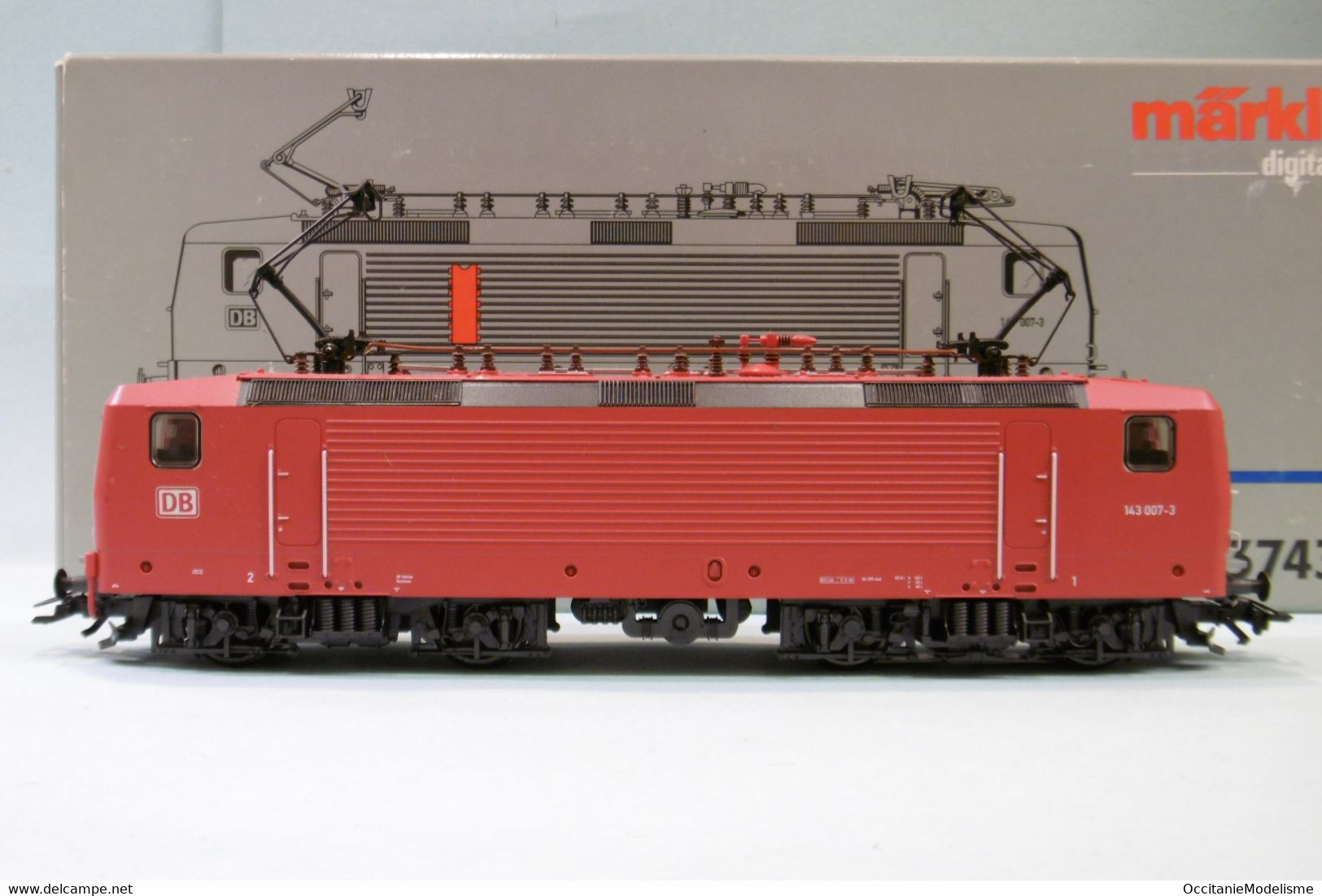 Märklin 3 Rails - Locomotive électrique BR 143 007-3 DB ép. IV / V Delta Digital Réf. 37430 BO HO 1/87 - Locomotives