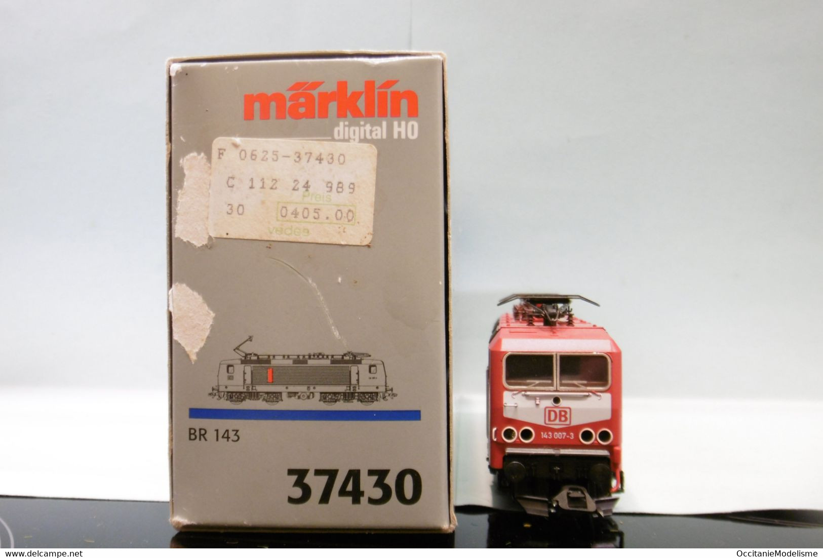 Märklin 3 rails - Locomotive électrique BR 143 007-3 DB ép. IV / V Delta Digital réf. 37430 BO HO 1/87