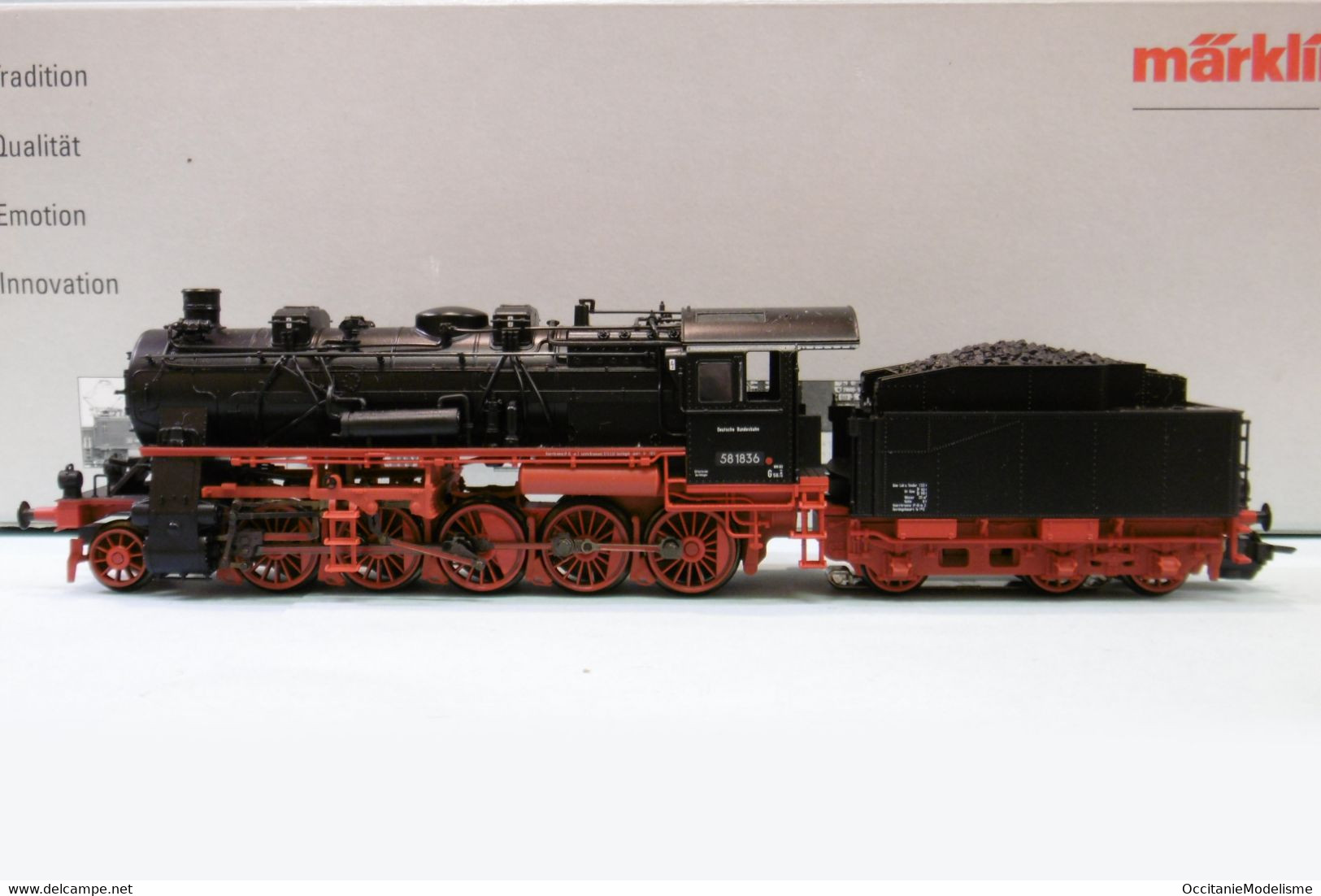 Märklin 3 Rails - Locomotive Vapeur BR 58 1836 ép. III Digital Sound Mfx Réf. 37589 BO HO 1/87 - Locomotieven