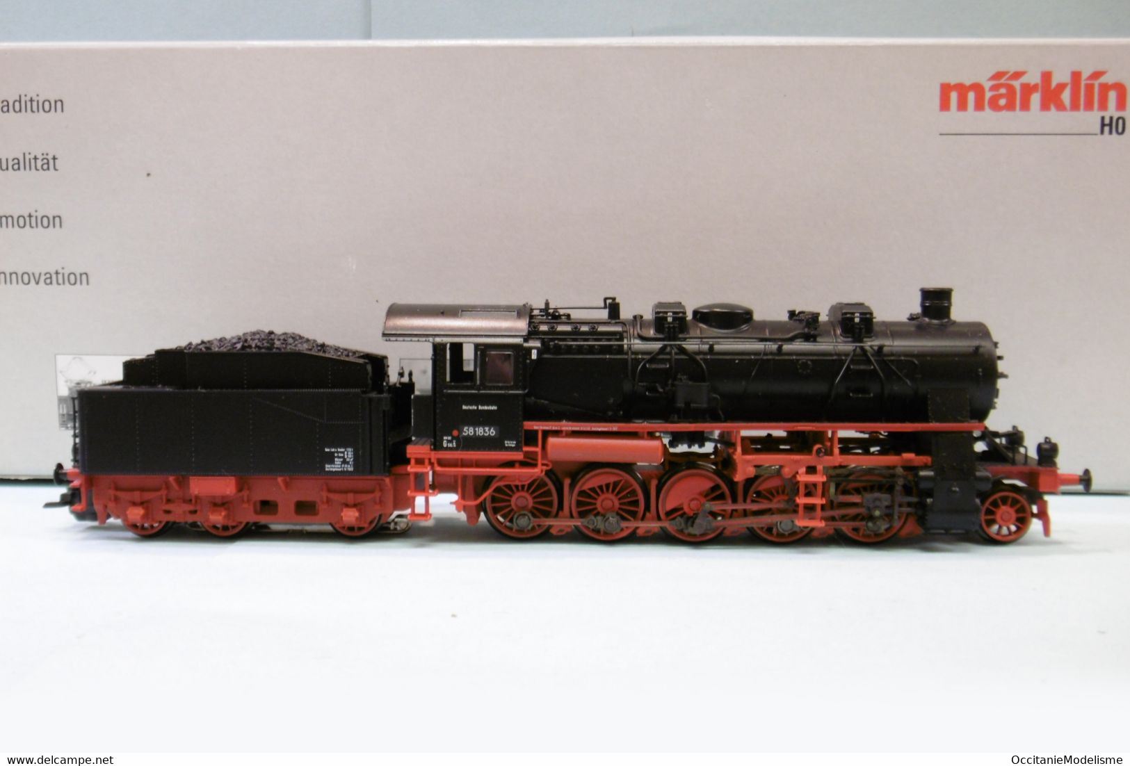 Märklin 3 Rails - Locomotive Vapeur BR 58 1836 ép. III Digital Sound Mfx Réf. 37589 BO HO 1/87 - Locomotive